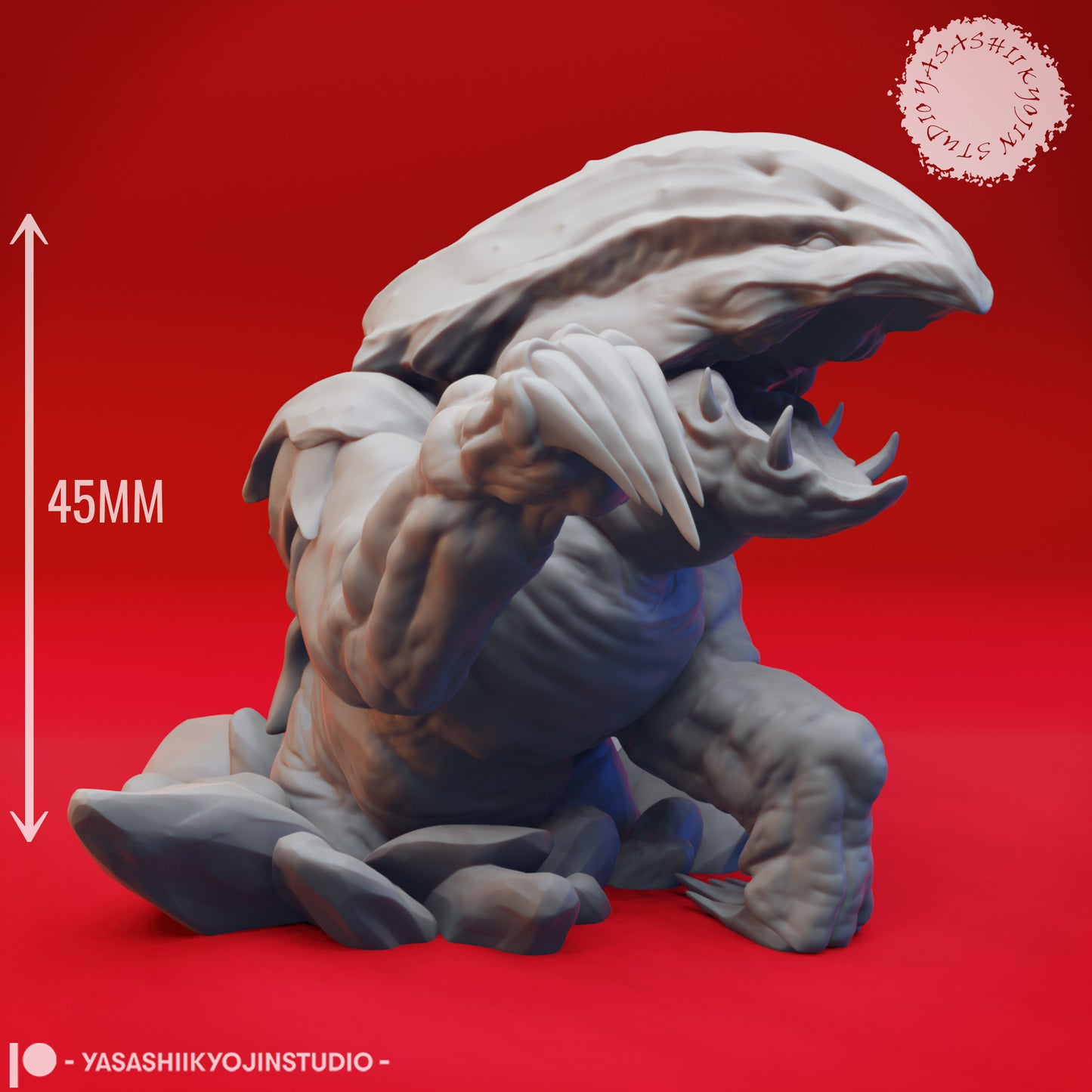 Bulette - Bursting - 3D Printed Mini for Tabletop Gaming, Dungeons and Dragons, Pathfinder, Kings of War and other RPG's