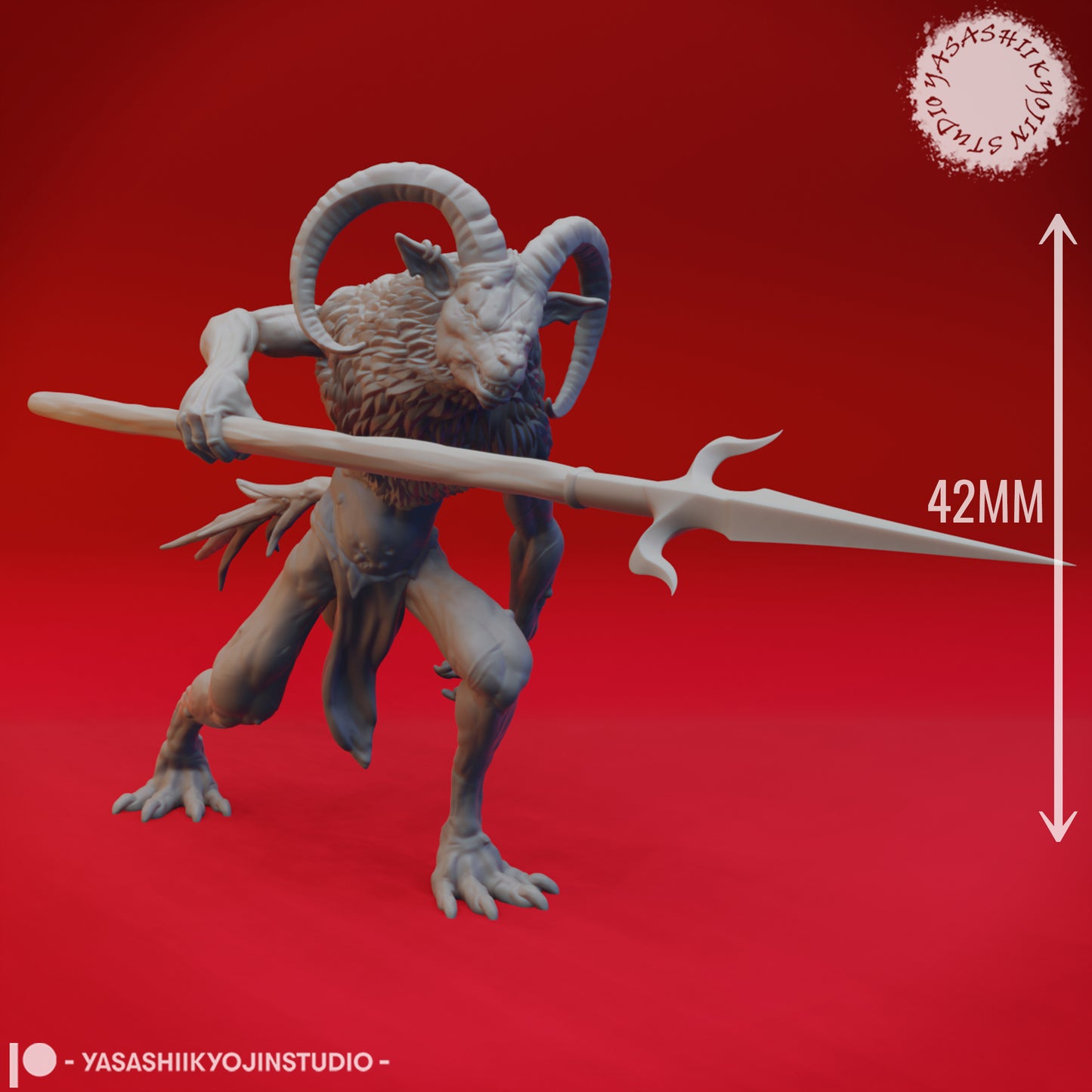 Bulezau - 3D Printed Mini for Tabletop Gaming, Dungeons and Dragons, Pathfinder, Kings of War and other RPG's