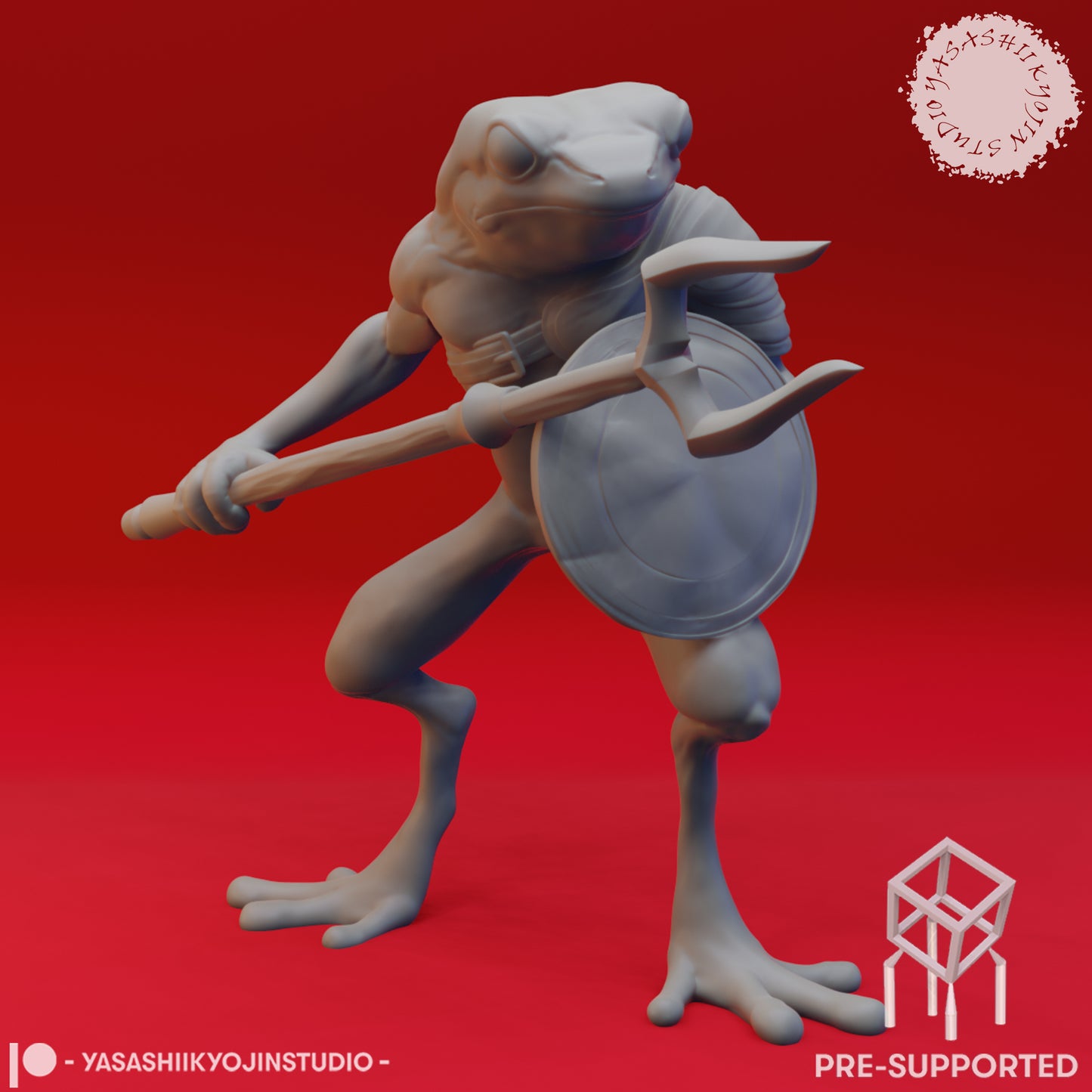 Bullywug Mob - Tabletop Miniatures (Pre-Supported STL)