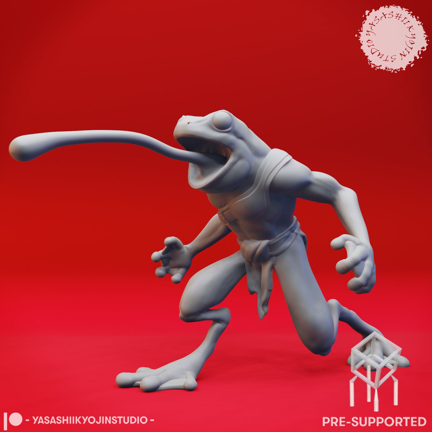 Bullywug Mob - Tabletop Miniatures (Pre-Supported STL)