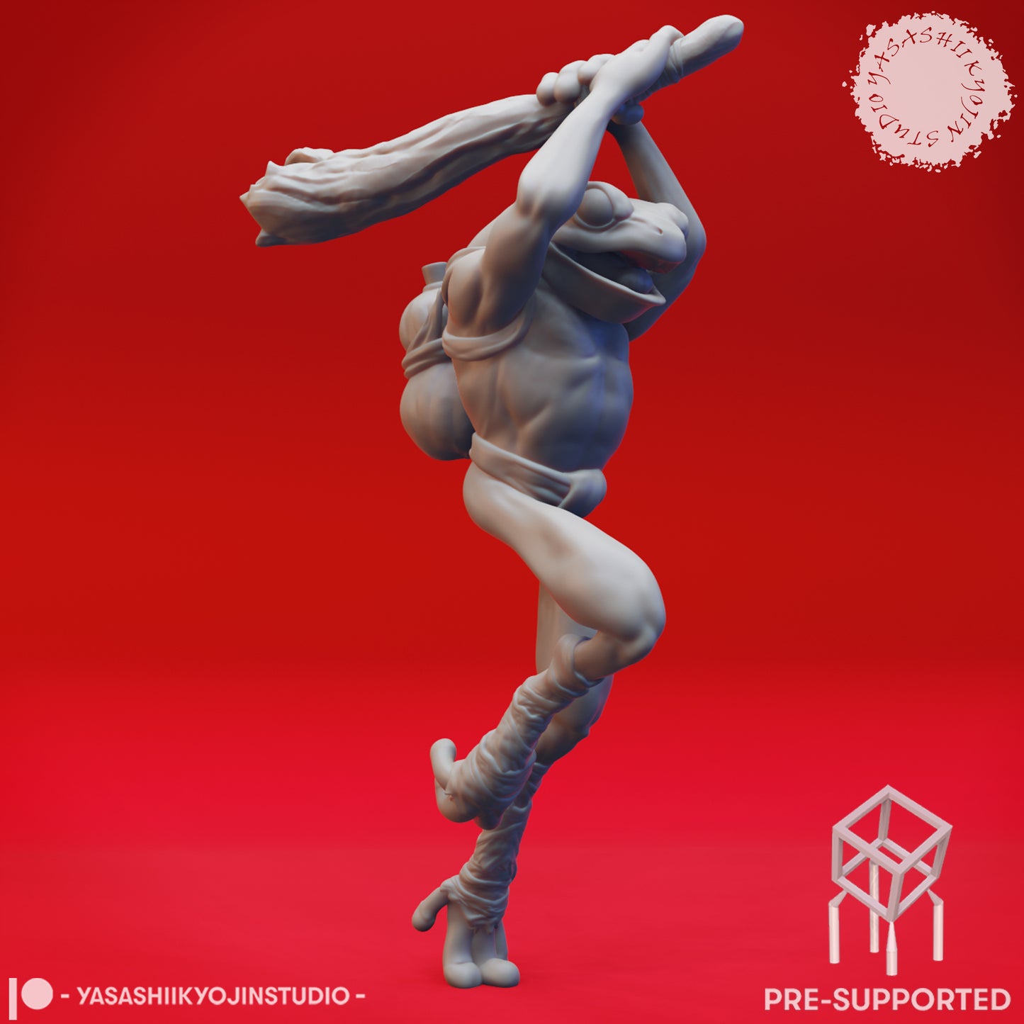 Bullywug Mob - Tabletop Miniatures (Pre-Supported STL)