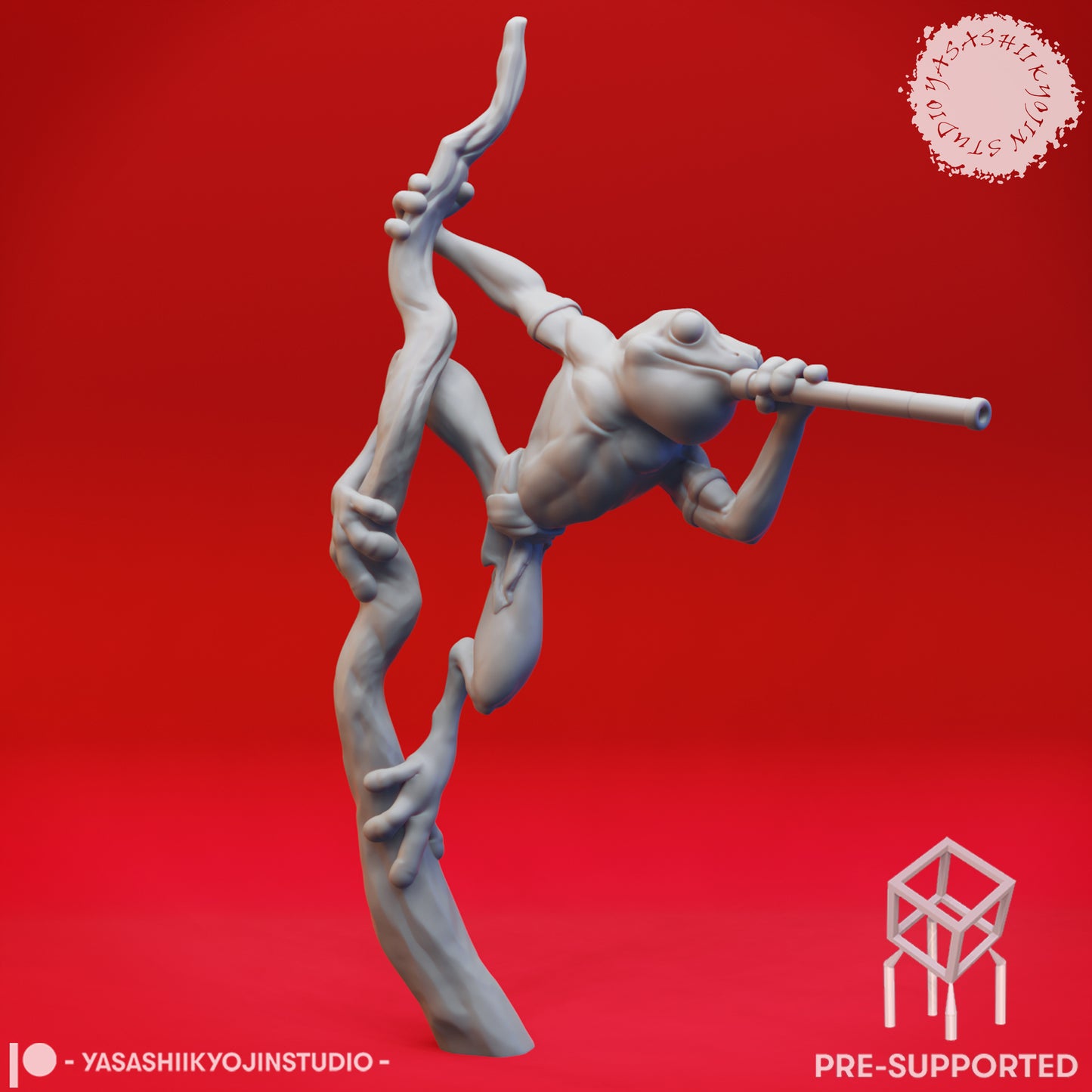 Bullywug Mob - Tabletop Miniatures (Pre-Supported STL)