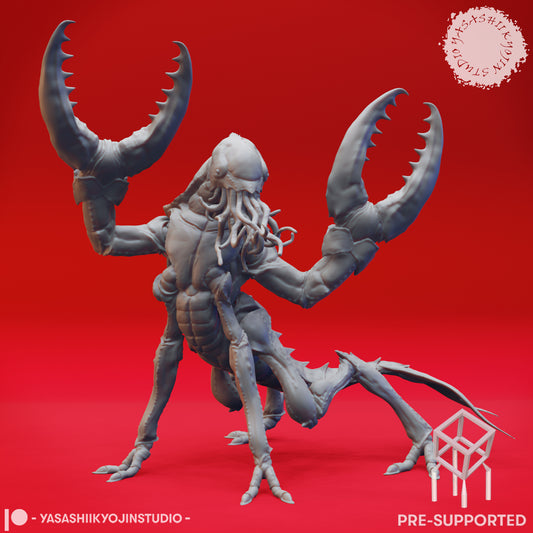 Chuul - Rearing - Tabletop Miniature (Pre-Supported STL)