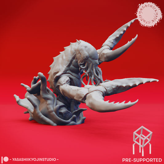 Chuul - Breaching - Tabletop Miniature (Pre-Supported STL)