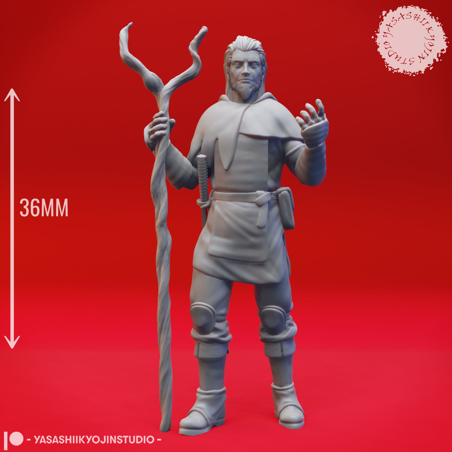 Druids - Level Up - Bundle - 3D Printed Mini for Tabletop Gaming, Dungeons and Dragons, Pathfinder, Kings of War and other RPG's