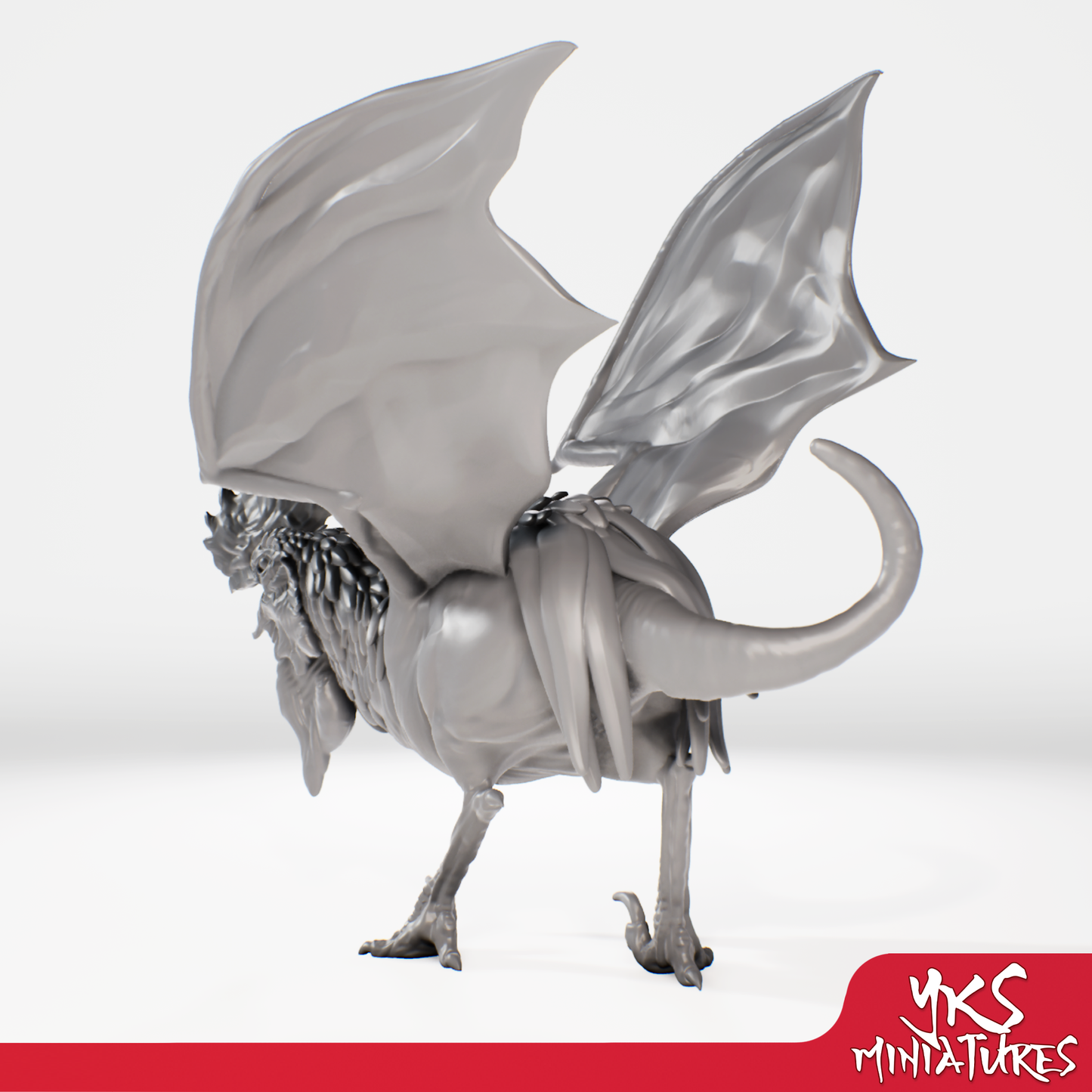 Cockatrice - 3D Printed Mini for Tabletop Gaming, Dungeons and Dragons, Pathfinder, Kings of War and other RPG's