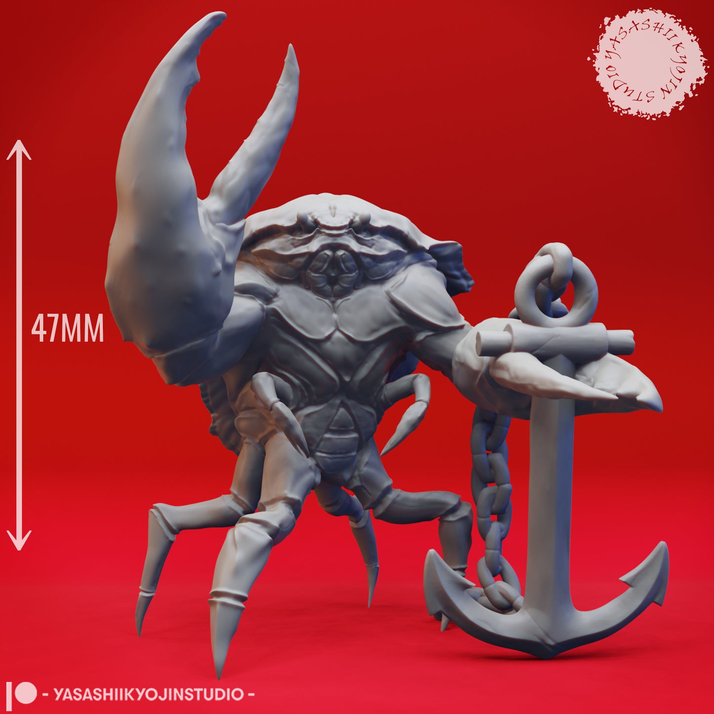 Cast of Crabfolk - Bundle - 3D Printed Minis for Tabletop Gaming, Dungeons and Dragons, Pathfinder, Kings of War and other RPG's
