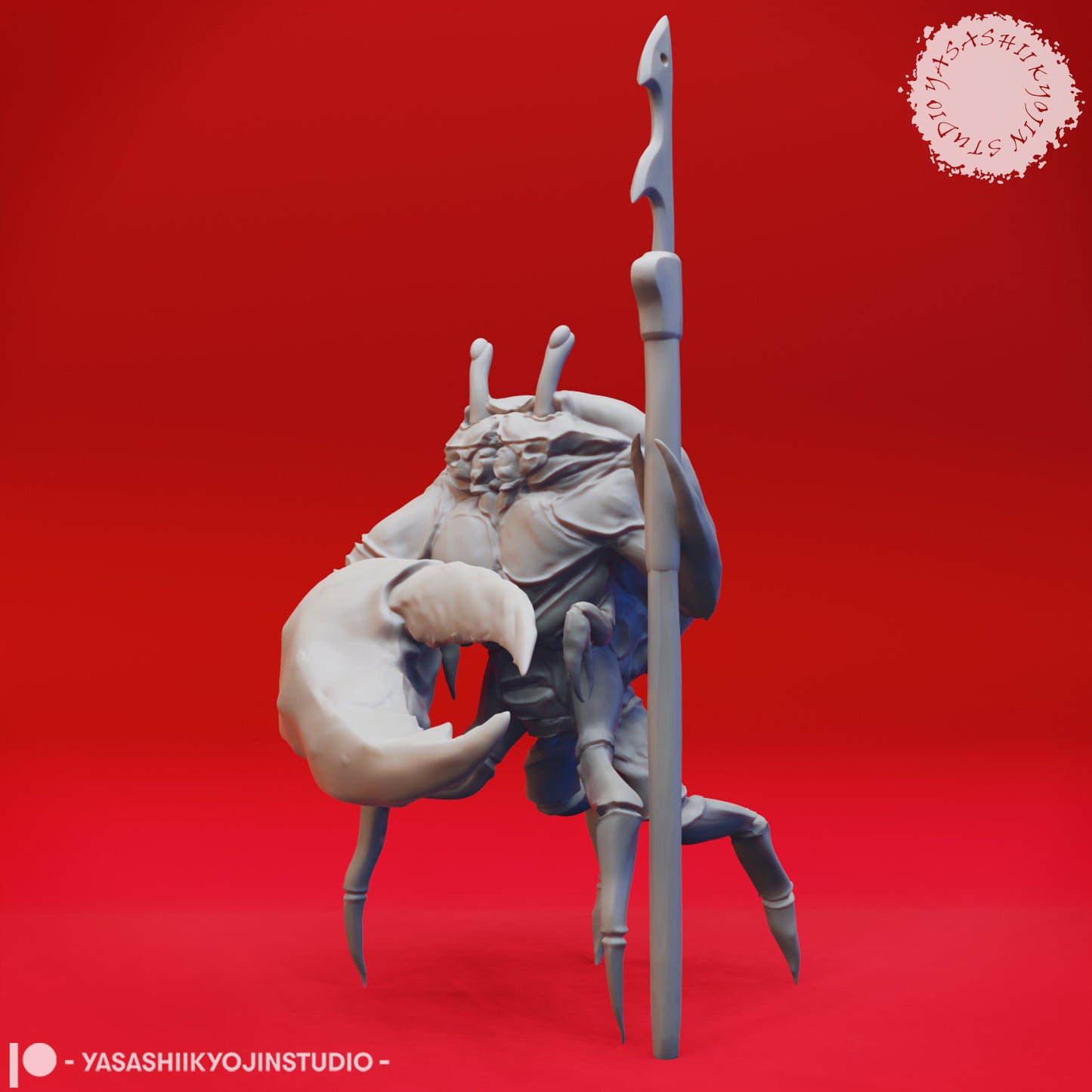 Crabfolk Harpoon - Tabletop Miniature STL