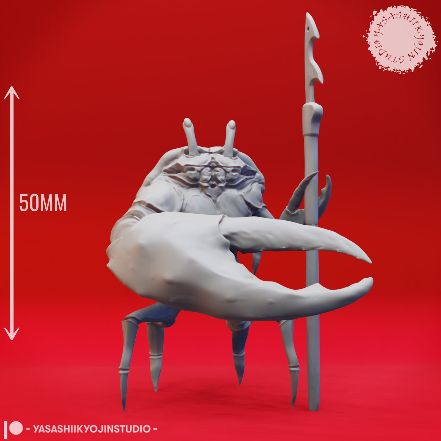 Cast of Crabfolk - Bundle - 3D Printed Minis for Tabletop Gaming, Dungeons and Dragons, Pathfinder, Kings of War and other RPG's