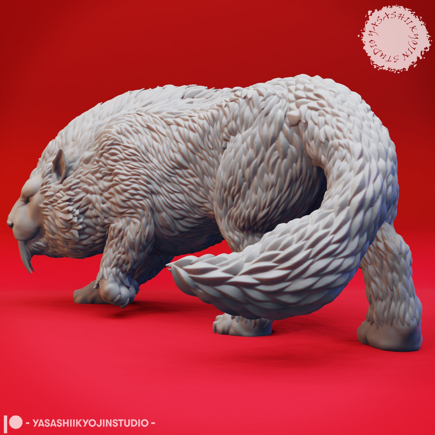 Crag Cat - 3D Printed Mini for Tabletop Gaming, Dungeons and Dragons, Pathfinder, Kings of War and other RPG's