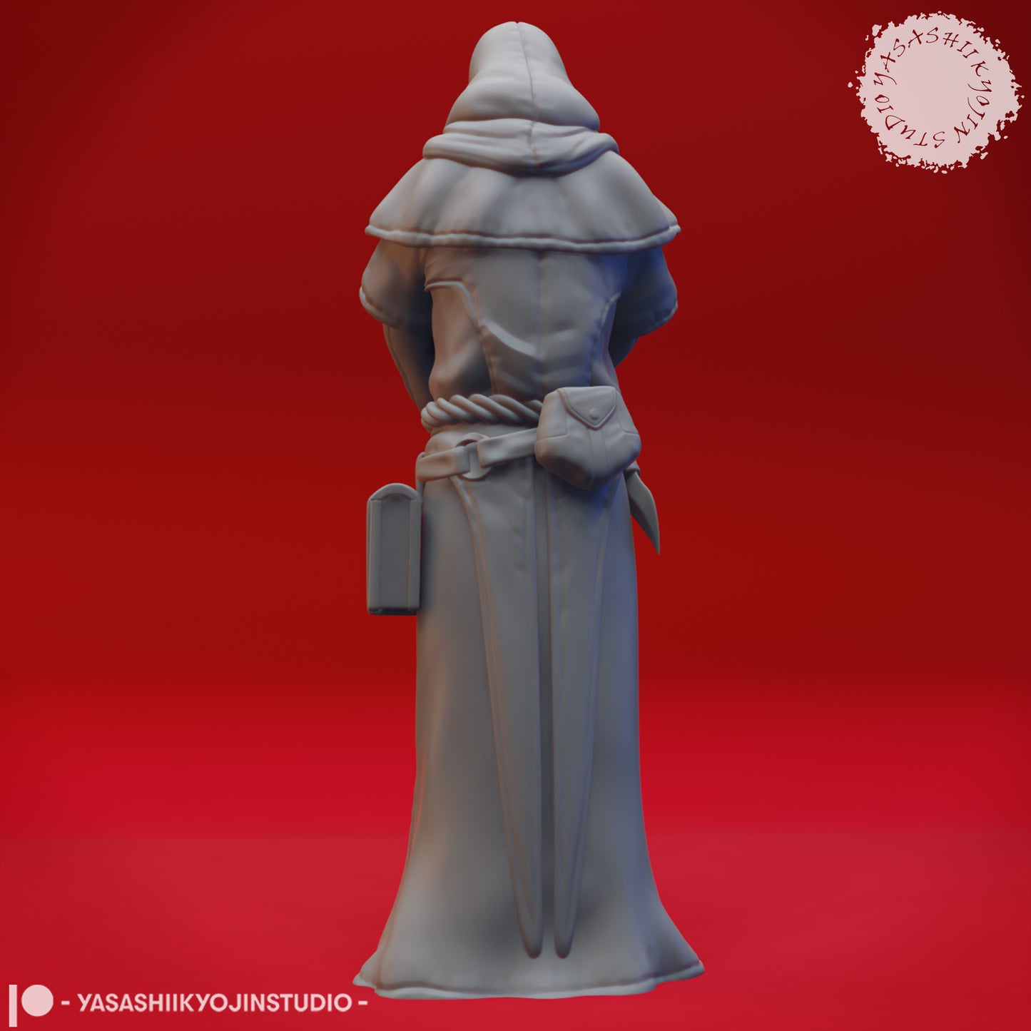 Cultist - Praying - Tabletop Miniatures (Pre-Supported STL)