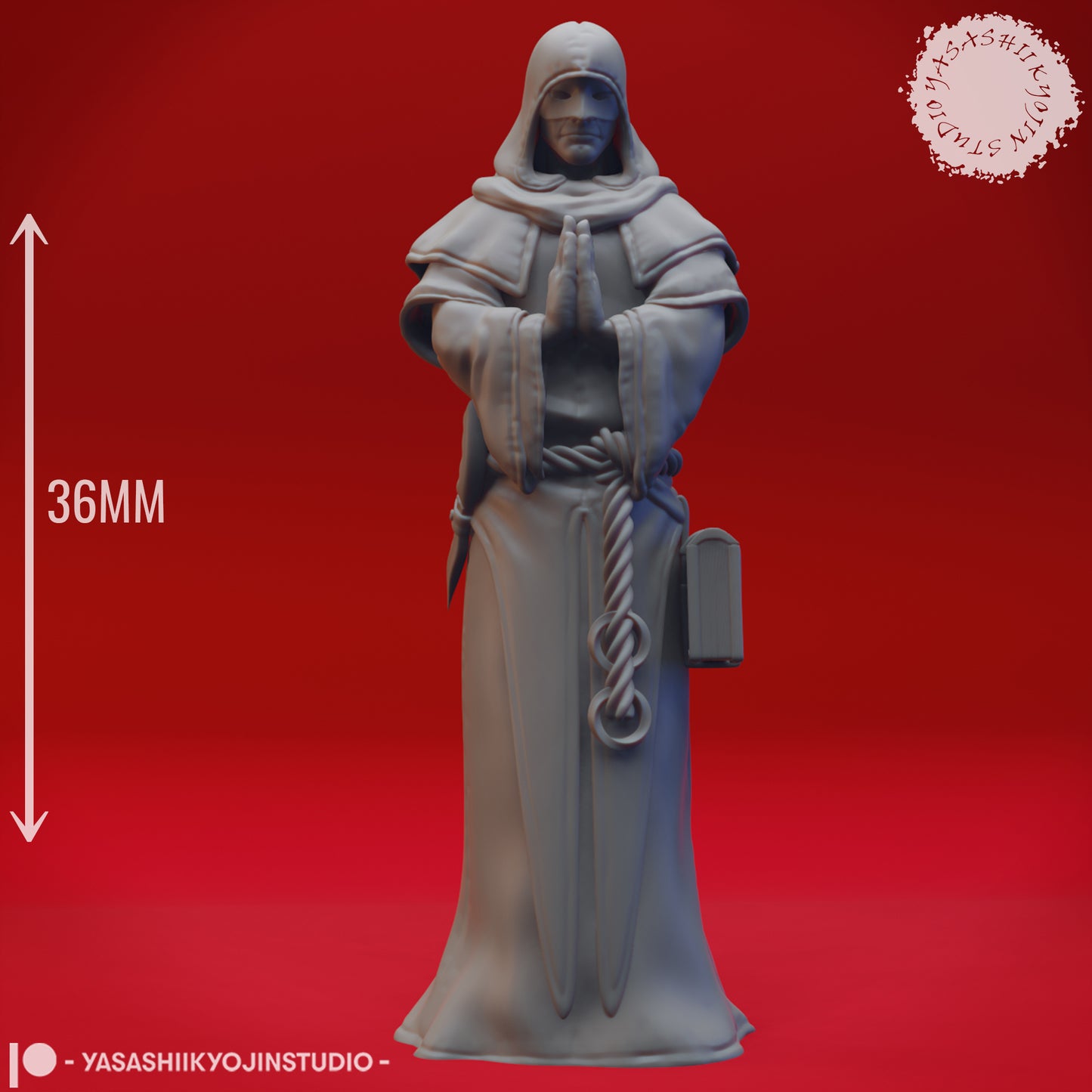 Cultist - Praying - Tabletop Miniatures (Pre-Supported STL)