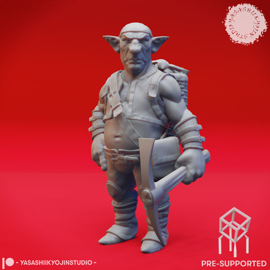 Deep Gnome - Miner - Tabletop Miniature (Pre-Supported STL)