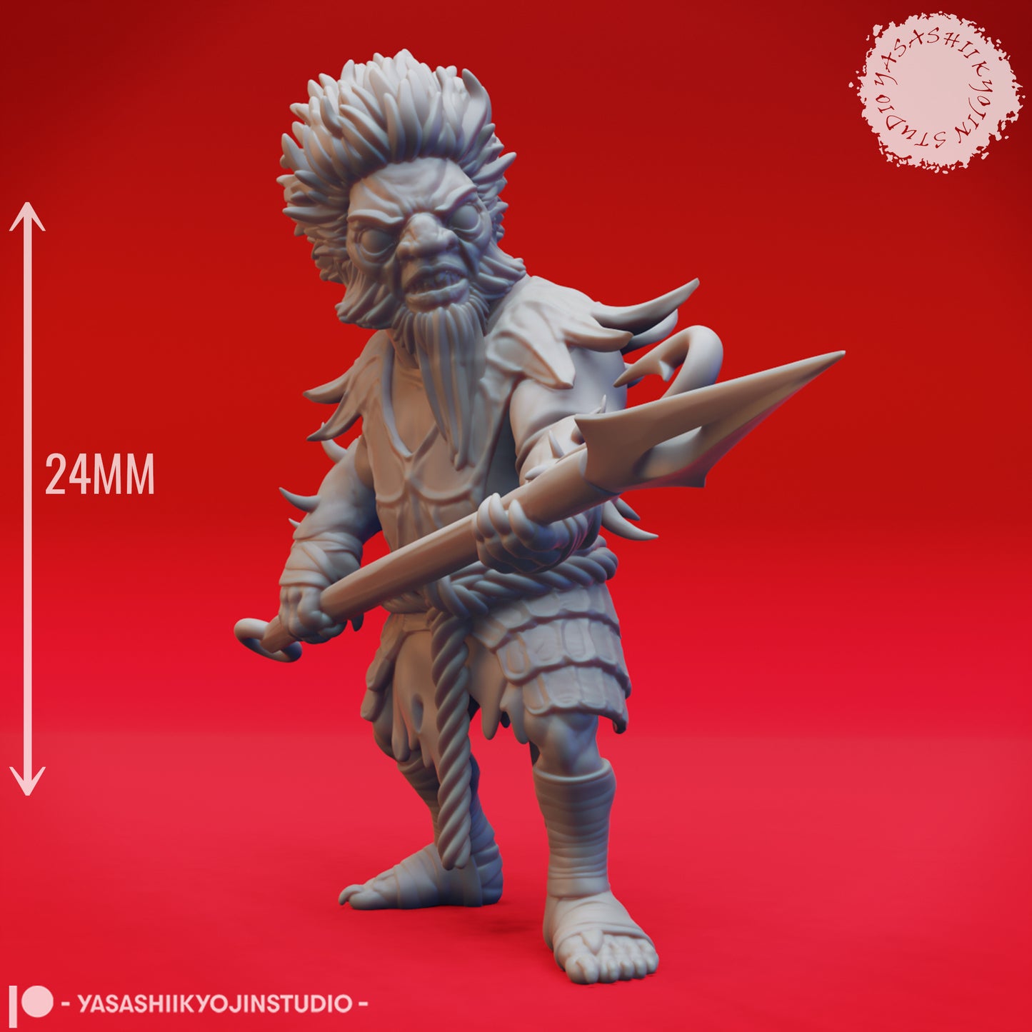 Derro - Shortspear - Tabletop Miniature (Pre-Supported STL)