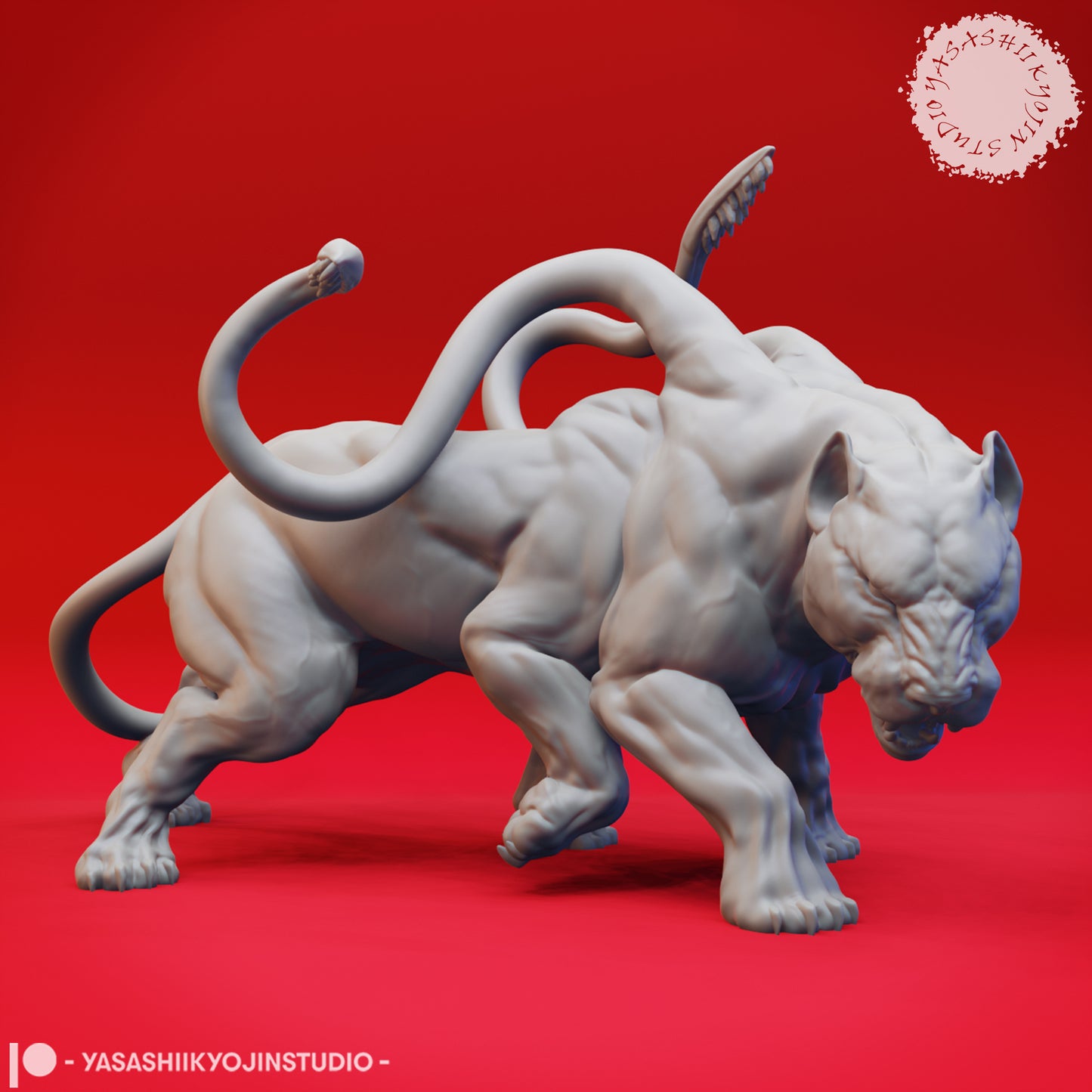 Displacer Beast - Agro - 3D Printed Mini for Tabletop Gaming, Dungeons and Dragons, Pathfinder, Kings of War and other RPG's