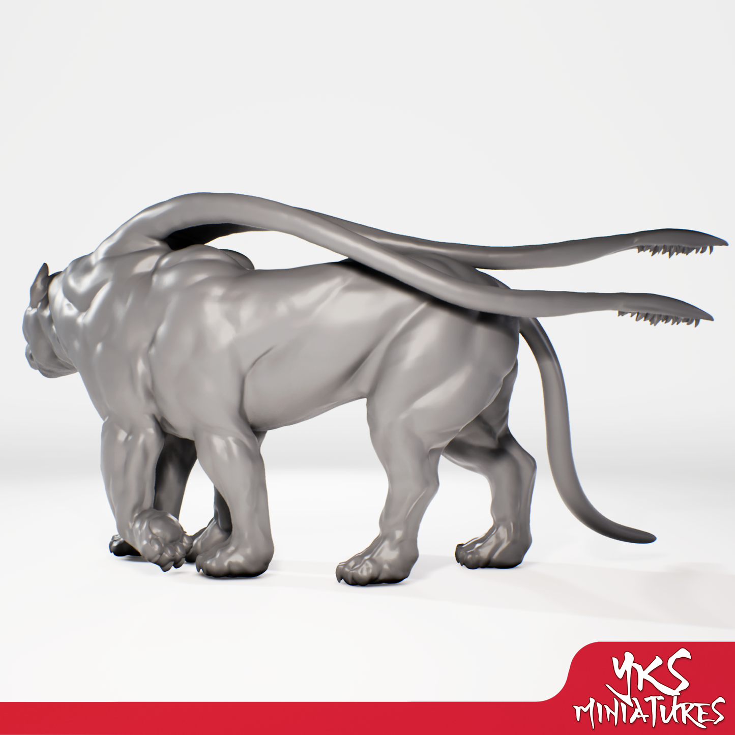 Displacer Beast - 3D Printed Mini for Tabletop Gaming, Dungeons and Dragons, Pathfinder, Kings of War and other RPG's