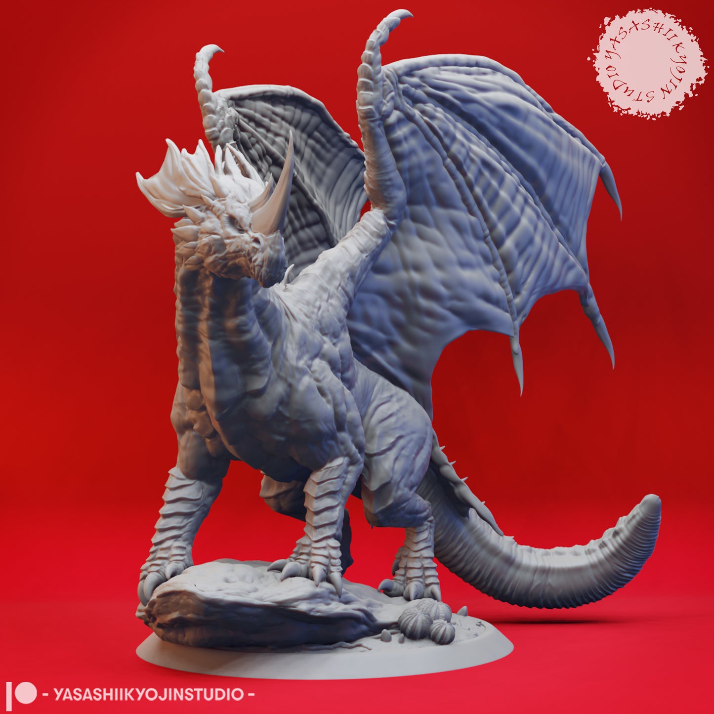 Adult Blue Dragon - Tabletop Miniature (Pre-Supported)