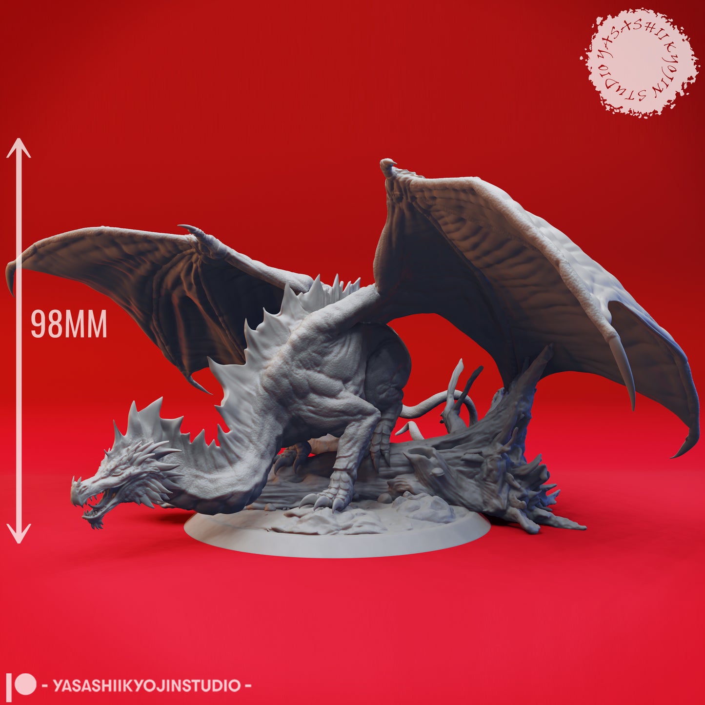 Adult Green Dragon - Tabletop Miniature (Pre-Supported)