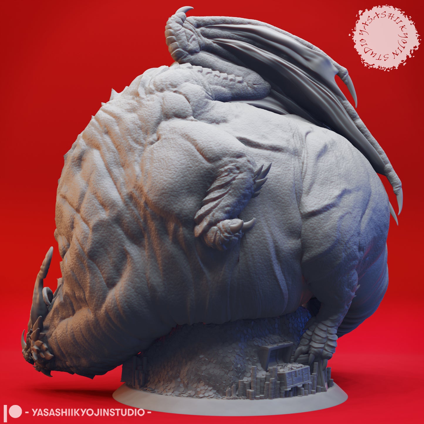 Dragon - Themberchaud - 3D Printed Mini for Tabletop Gaming, Dungeons and Dragons, Pathfinder, Kings of War and other RPG's