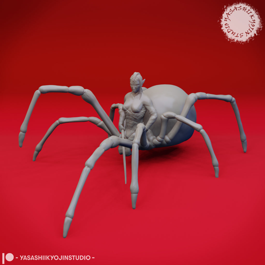 Drider - 3D Printed Mini for Tabletop Gaming, Dungeons and Dragons, Pathfinder, Kings of War and other RPG's