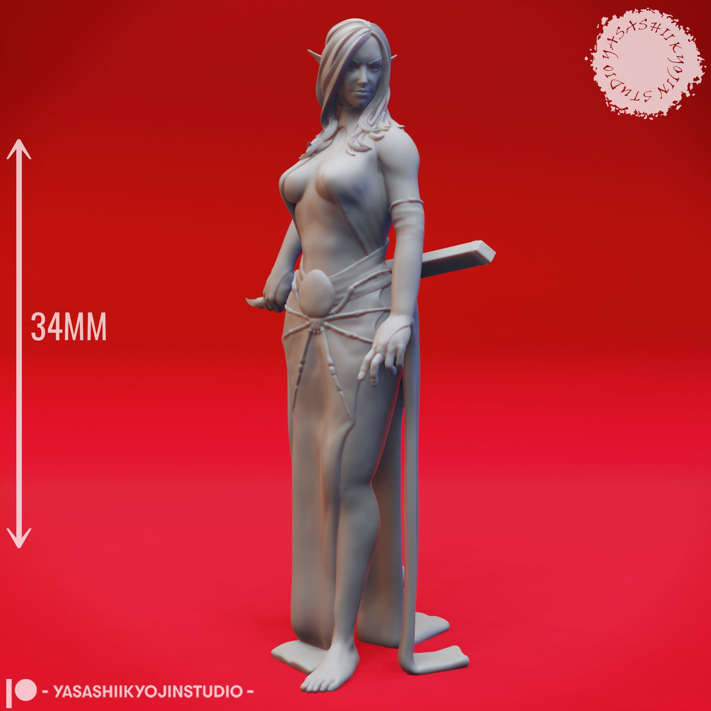 Eclipse of Drow - Bundle - 3D Printed Minis for Tabletop Gaming, Dungeons and Dragons, Pathfinder, Kings of War and other RPG's