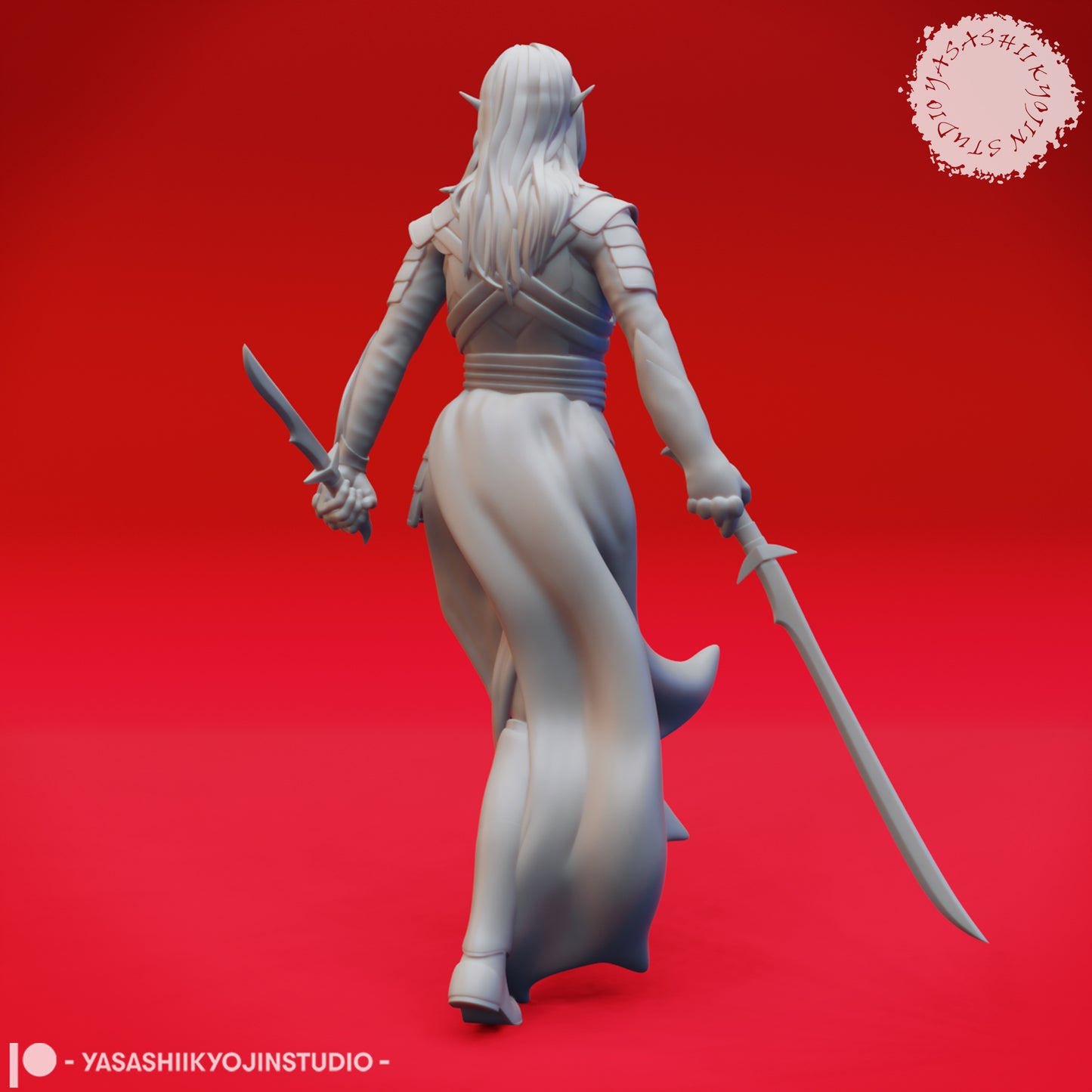 Drow Assassin - Tabletop Miniature (Pre-Supported)