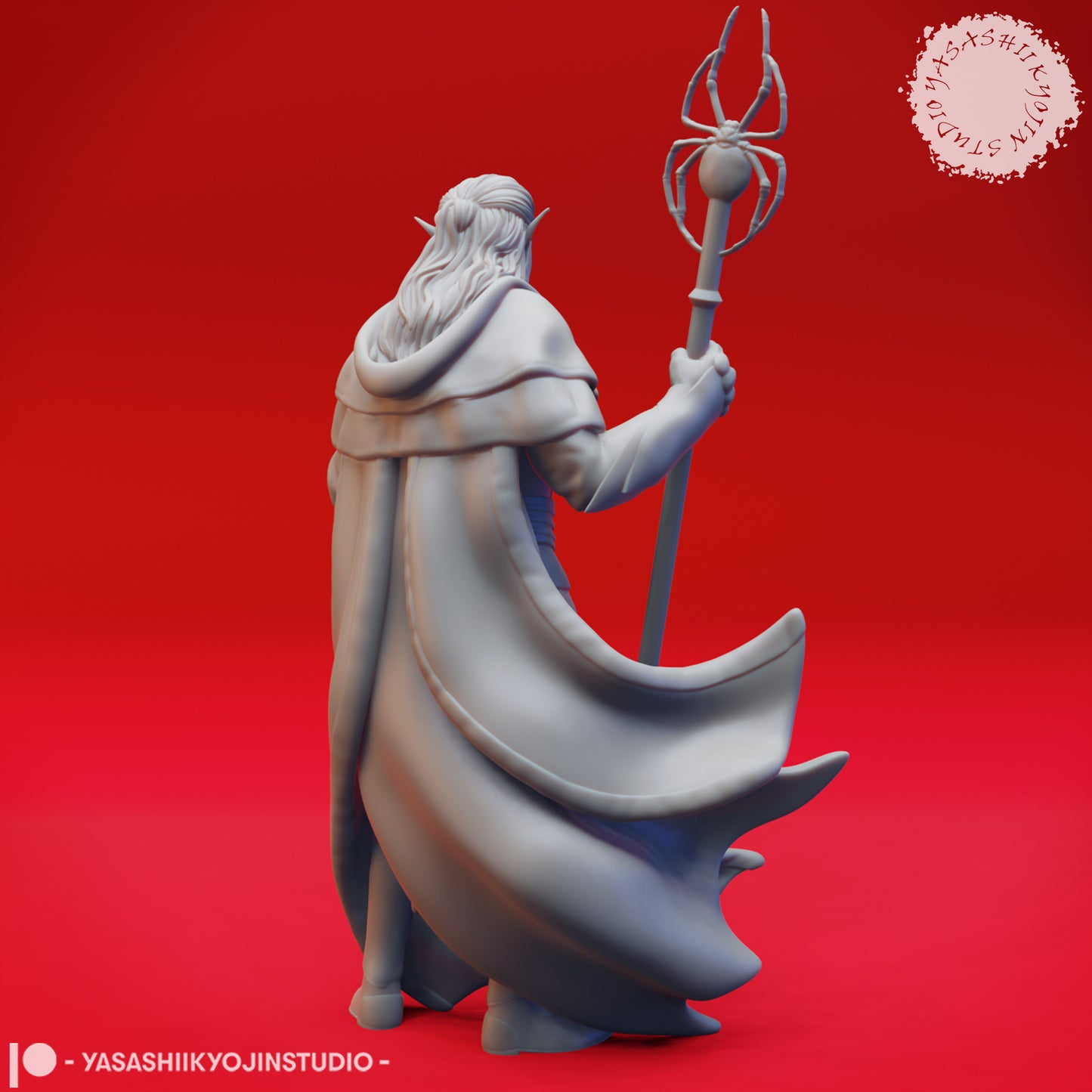 Drow Mage - Tabletop Miniature (Pre-Supported)