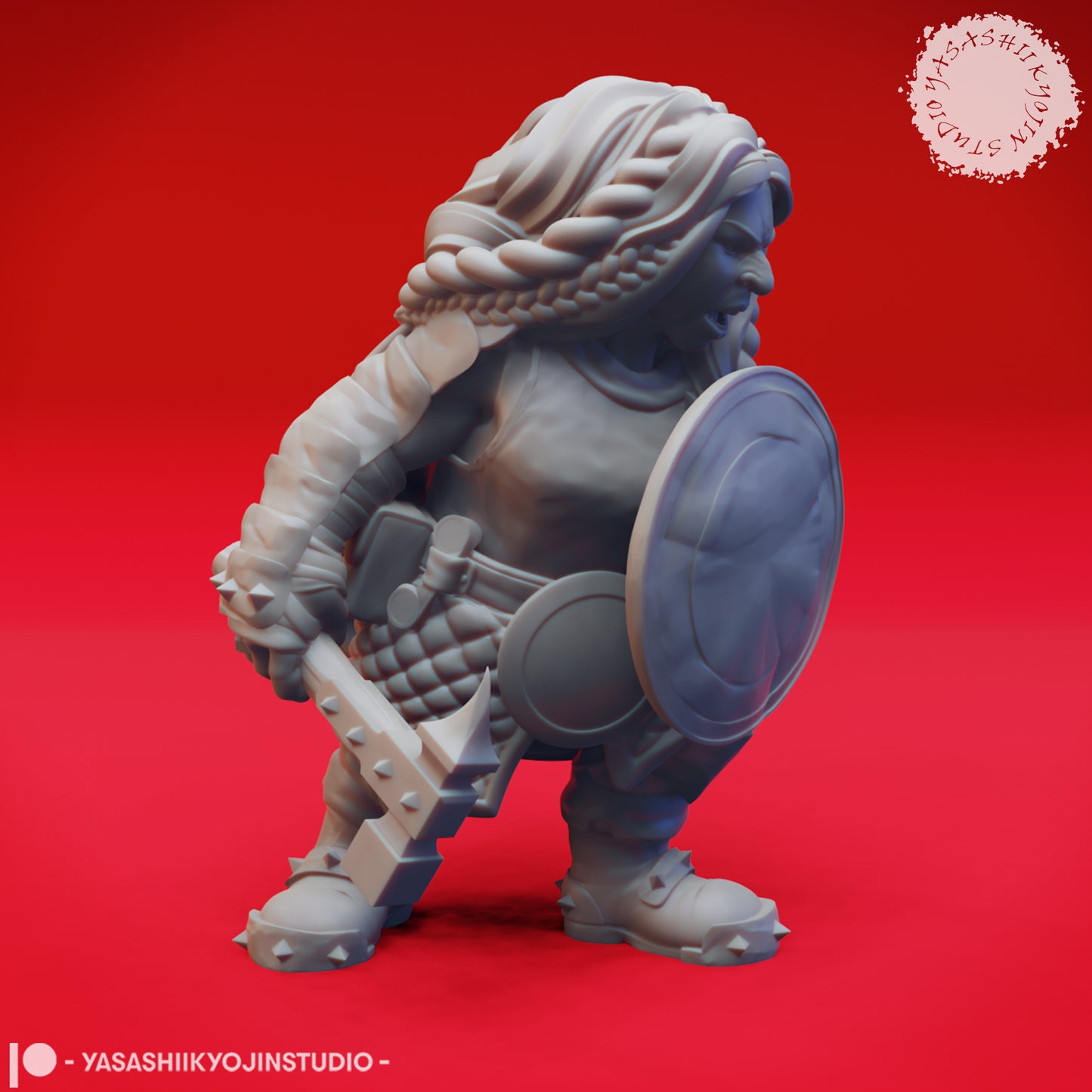 Duergar - Shield - Tabletop Miniature (Pre-Supported STL)