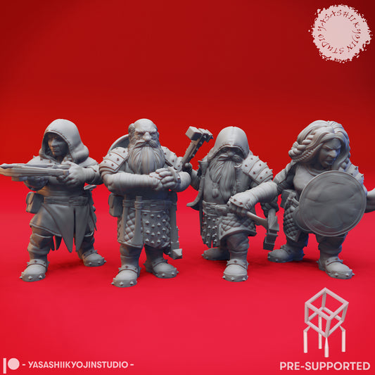 Knot of Duergar - Tabletop Miniatures (Pre-Supported STL)