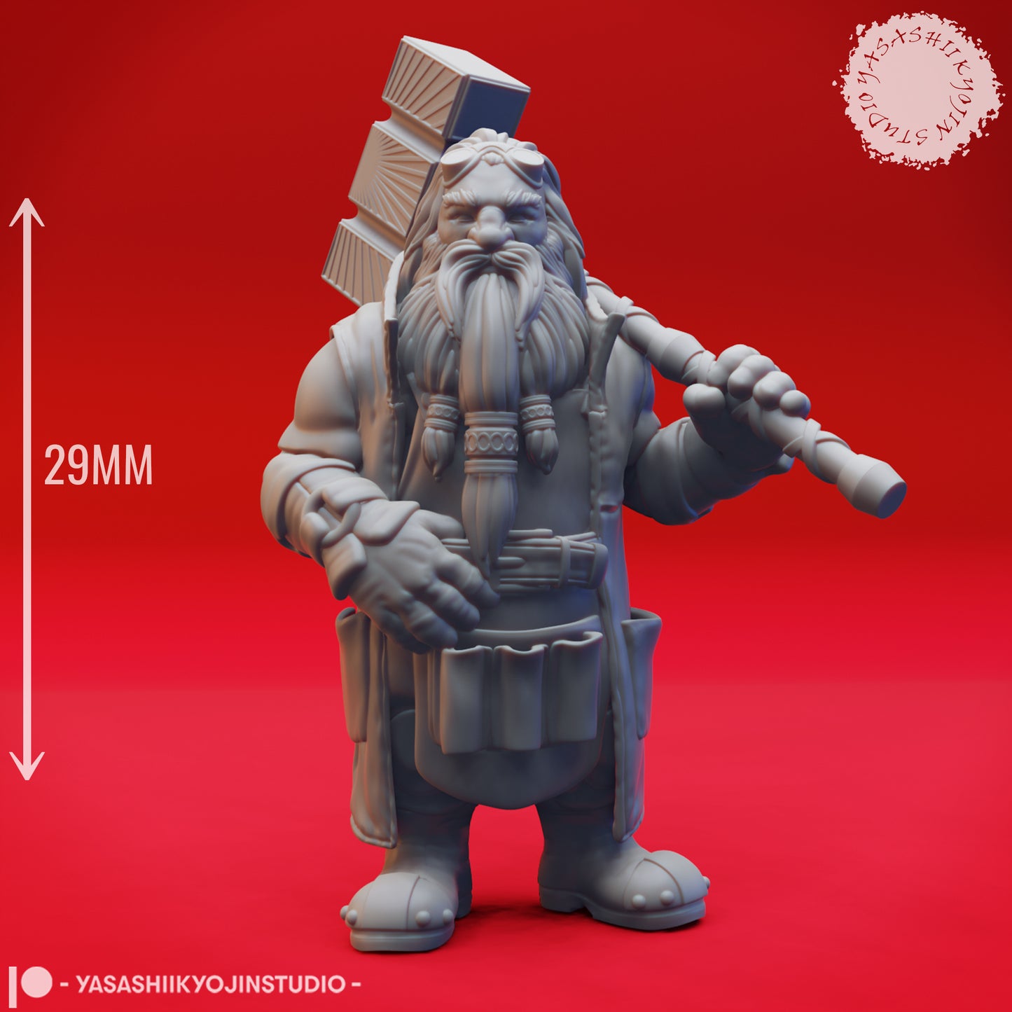 Nundro Rockseeker - Tabletop Miniature (Pre-Supported)