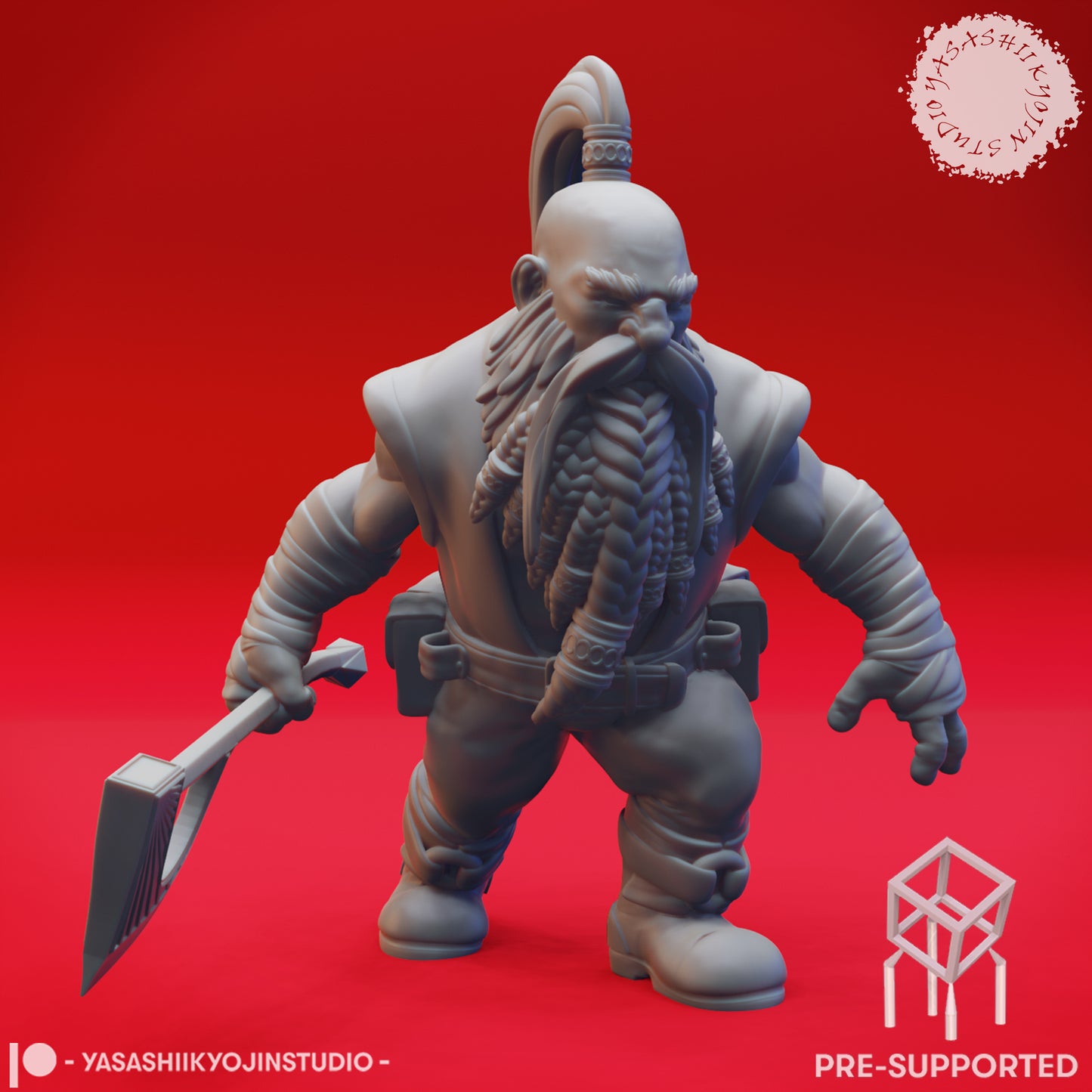 Tharden Rockseeker - Tabletop Miniatures (Pre-Supported)