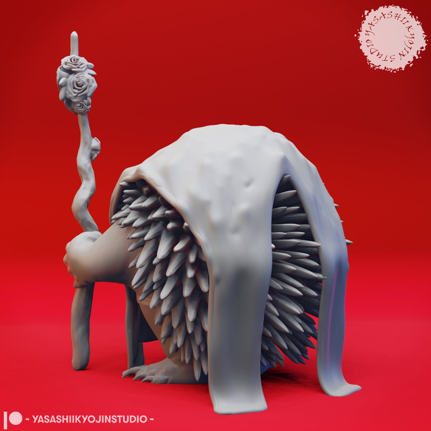 Echidna-folk Druid - Tabletop Miniature (Pre-Supported)