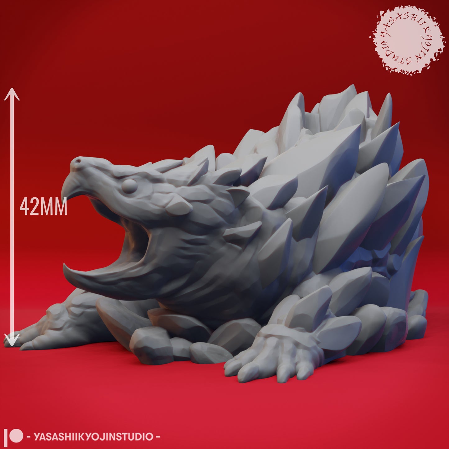 Elemental - Earth - 3D Printed Mini for Tabletop Gaming, Dungeons and Dragons, Pathfinder, Kings of War and other RPG's