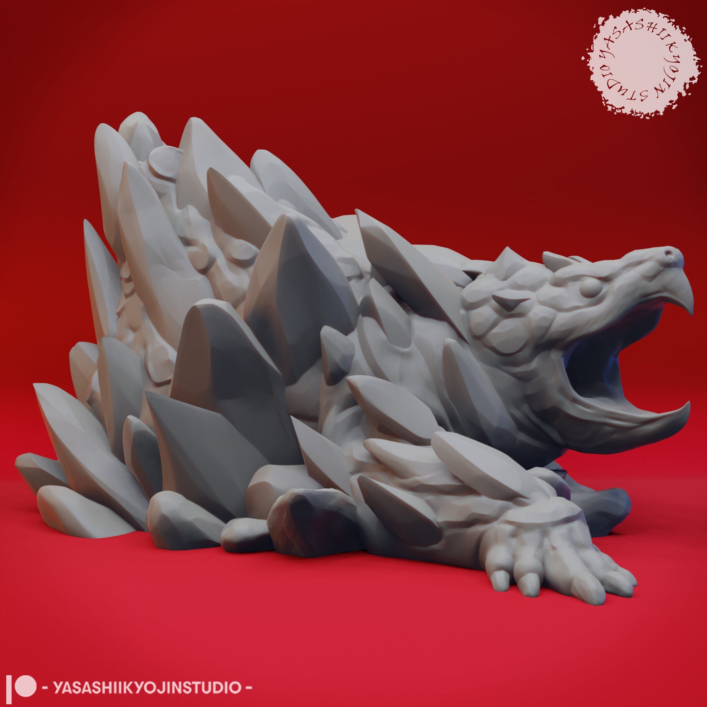 Elemental - Earth - 3D Printed Mini for Tabletop Gaming, Dungeons and Dragons, Pathfinder, Kings of War and other RPG's