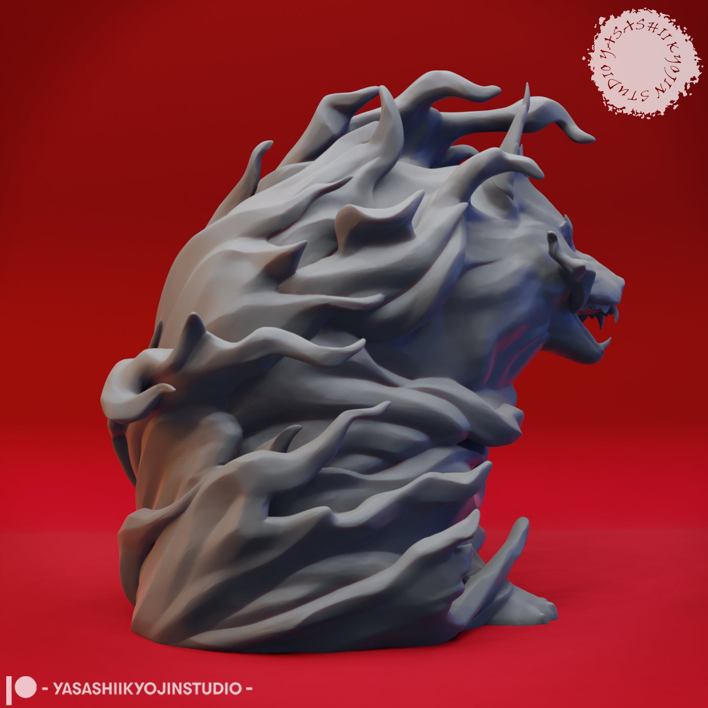 Elemental - Fire - 3D Printed Mini for Tabletop Gaming, Dungeons and Dragons, Pathfinder, Kings of War and other RPG's