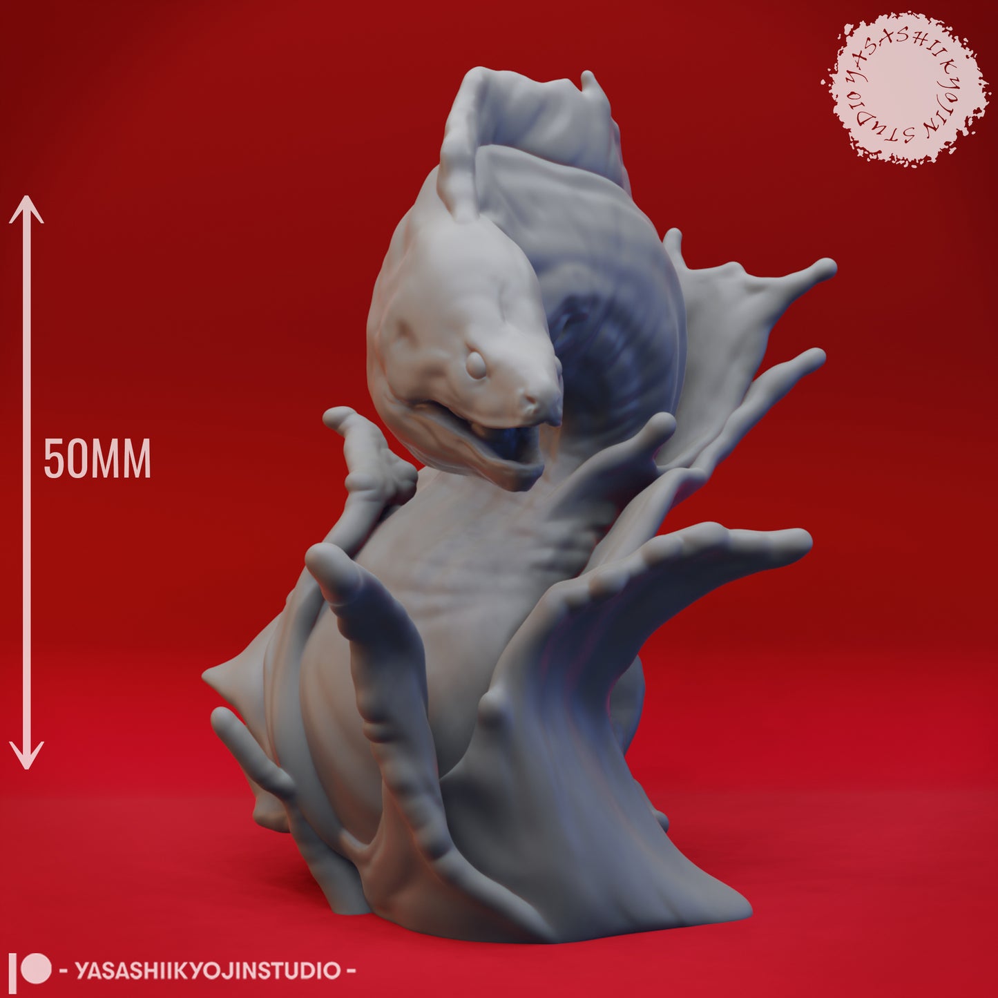 Elemental - Water - 3D Printed Mini for Tabletop Gaming, Dungeons and Dragons, Pathfinder, Kings of War and other RPG's