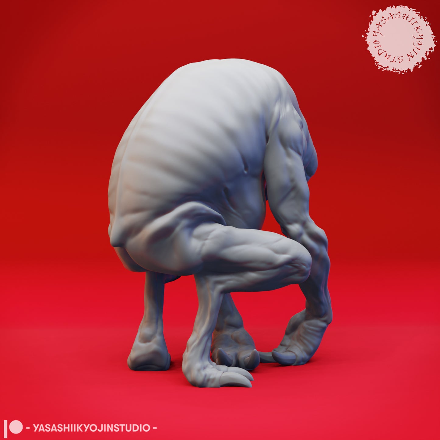 Ettercap - Crouching - 3D Printed Mini for Tabletop Gaming, Dungeons and Dragons, Pathfinder, Kings of War and other RPG's