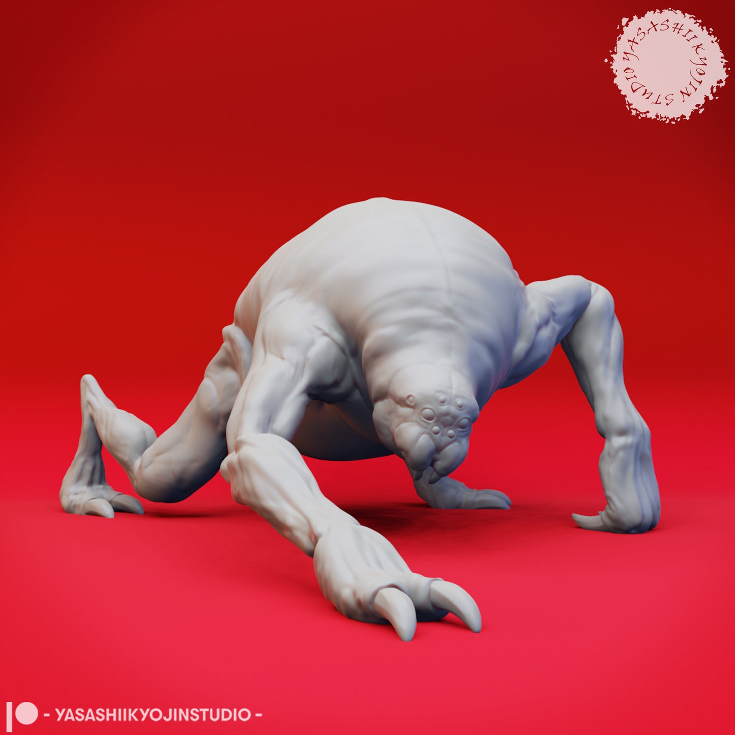 Ettercap - Crawling - 3D Printed Mini for Tabletop Gaming, Dungeons and Dragons, Pathfinder, Kings of War and other RPG's