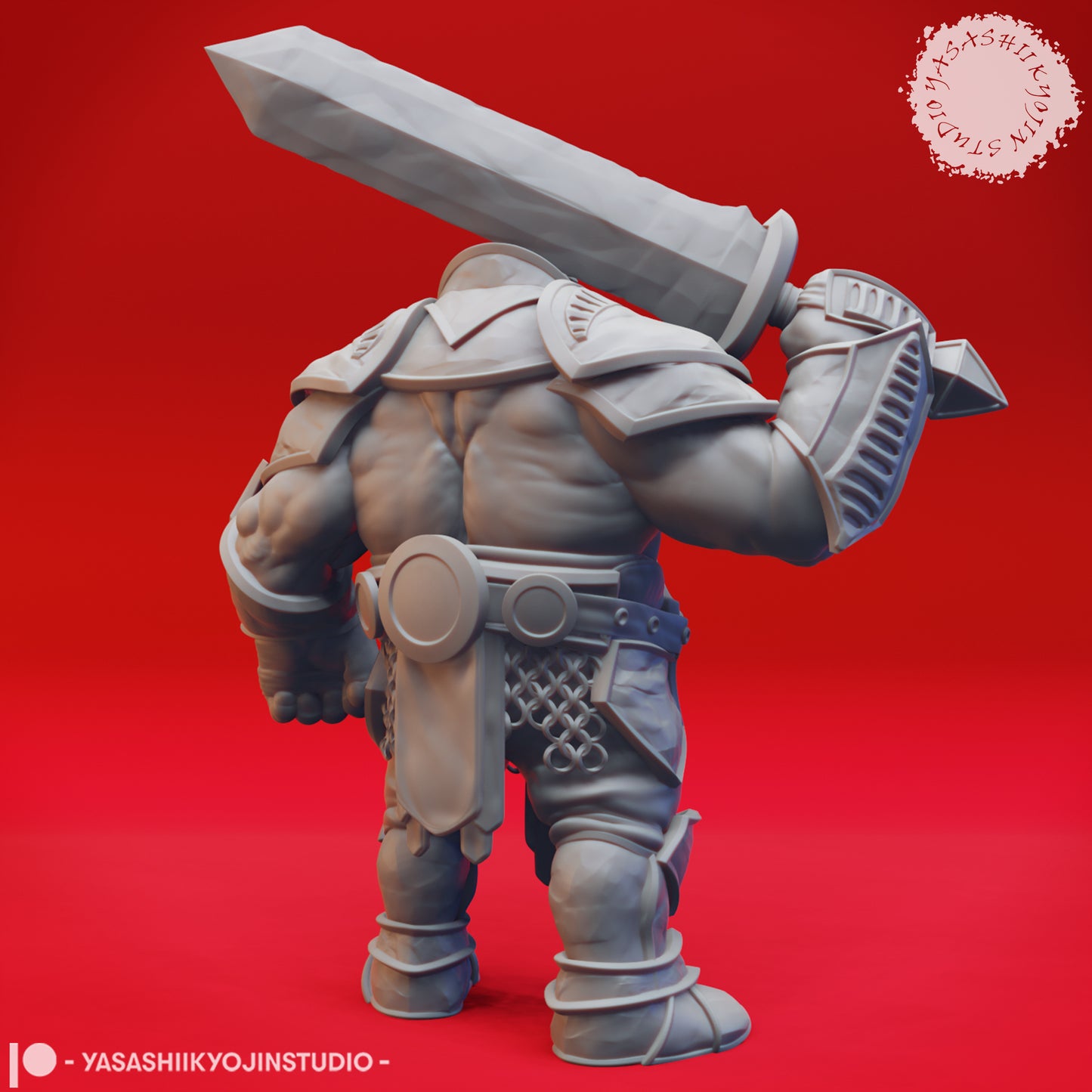 Fire Giant - Idle Swordsman - Tabletop Miniature STL