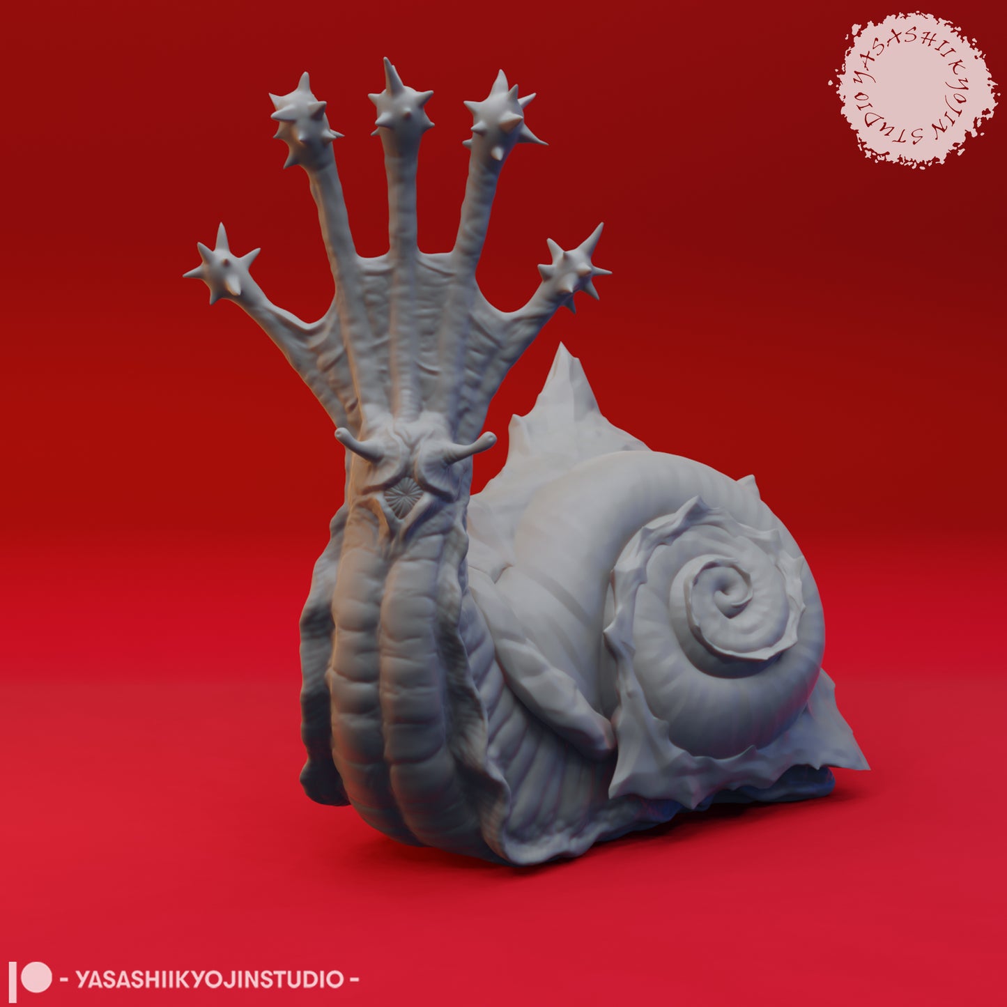 Flail Snail - 3D Printed Mini for Tabletop Gaming, Dungeons and Dragons, Pathfinder, Kings of War and other RPG's