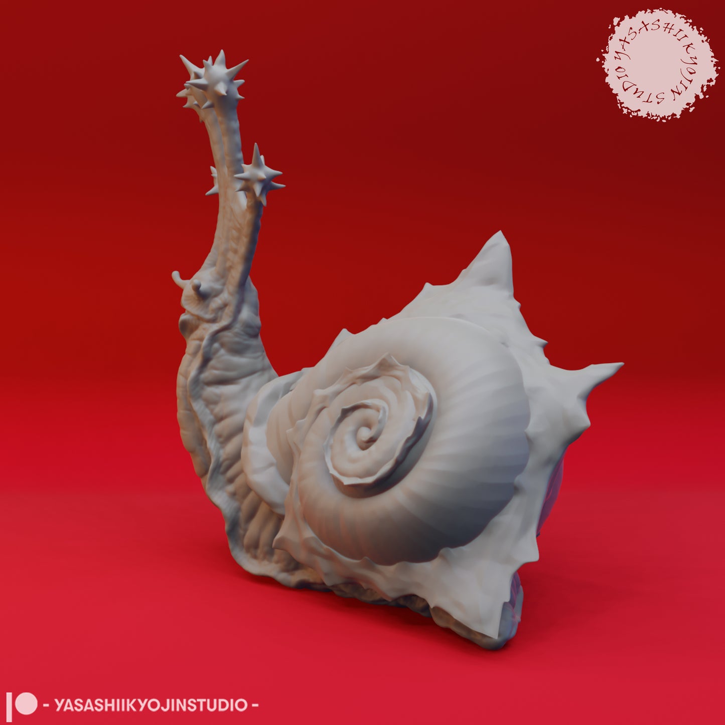 Flail Snail - 3D Printed Mini for Tabletop Gaming, Dungeons and Dragons, Pathfinder, Kings of War and other RPG's