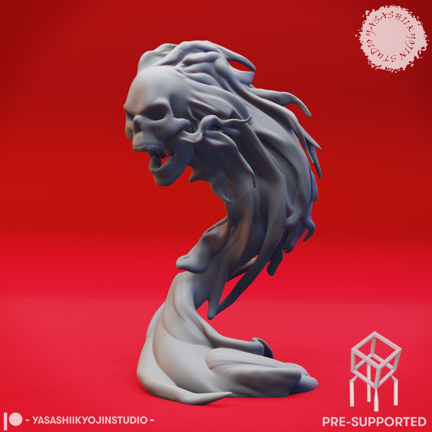 Flameskulls - Tabletop Miniatures (Pre-Supported STL)