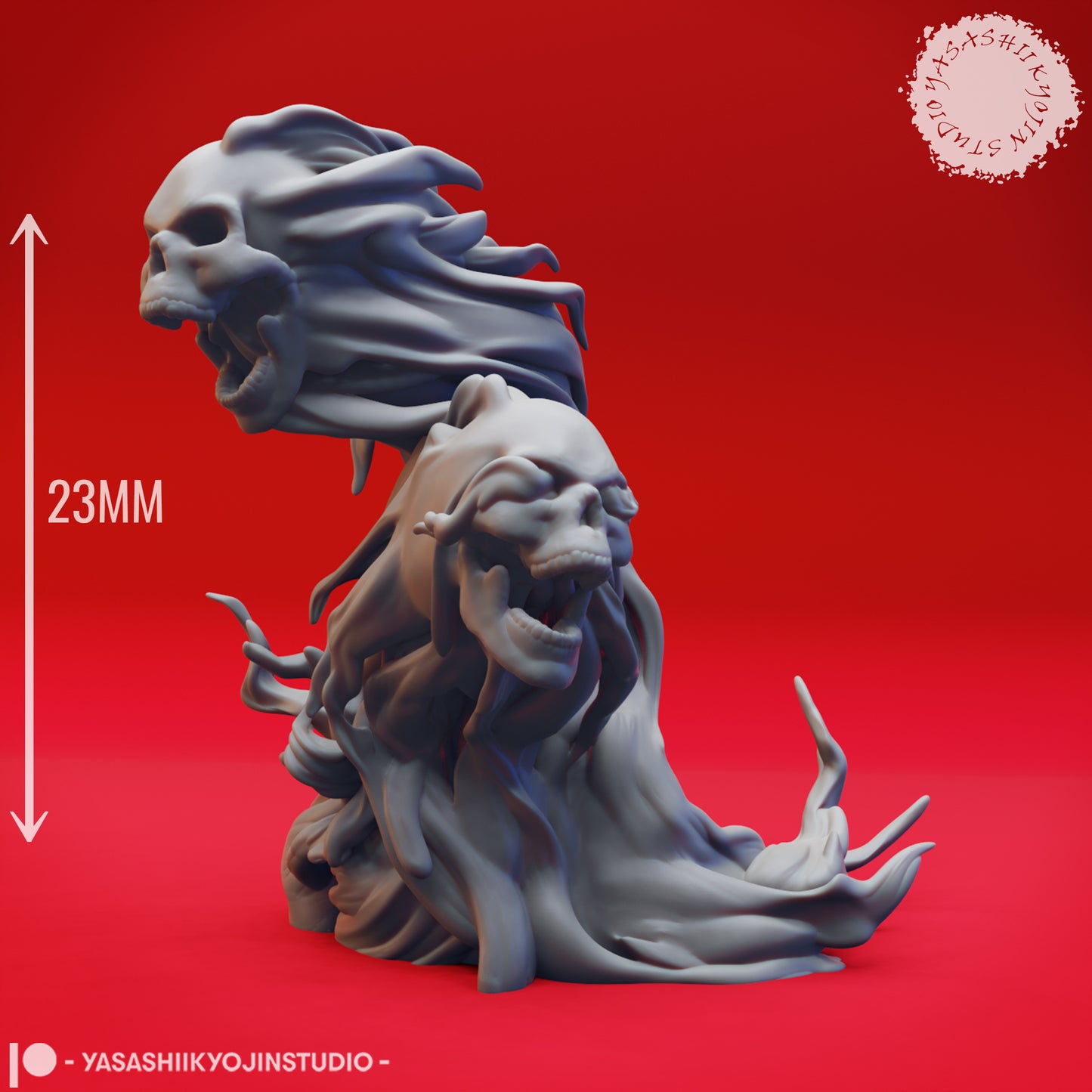 Flameskulls - Bundle - 3D Printed Mini for Tabletop Gaming, Dungeons and Dragons, Pathfinder, Kings of War and other RPG's