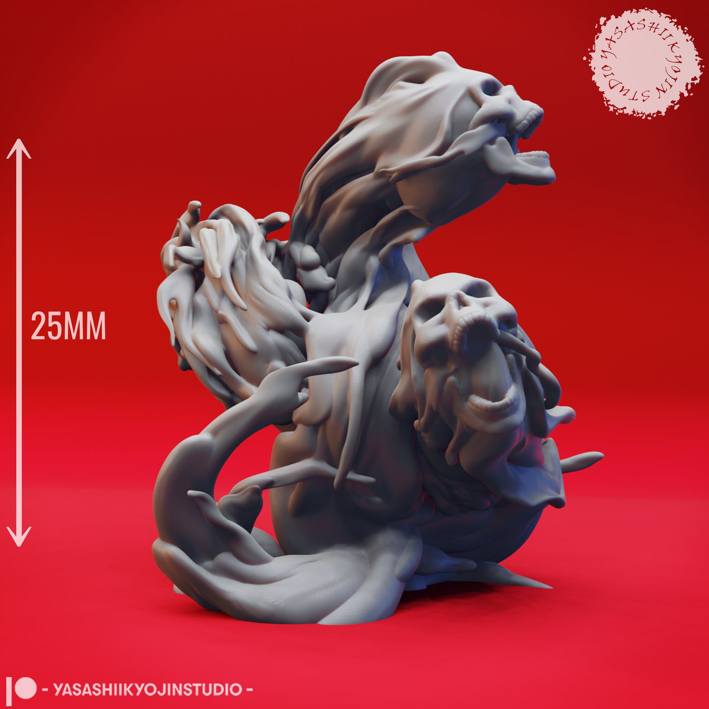 Flameskulls - Bundle - 3D Printed Mini for Tabletop Gaming, Dungeons and Dragons, Pathfinder, Kings of War and other RPG's