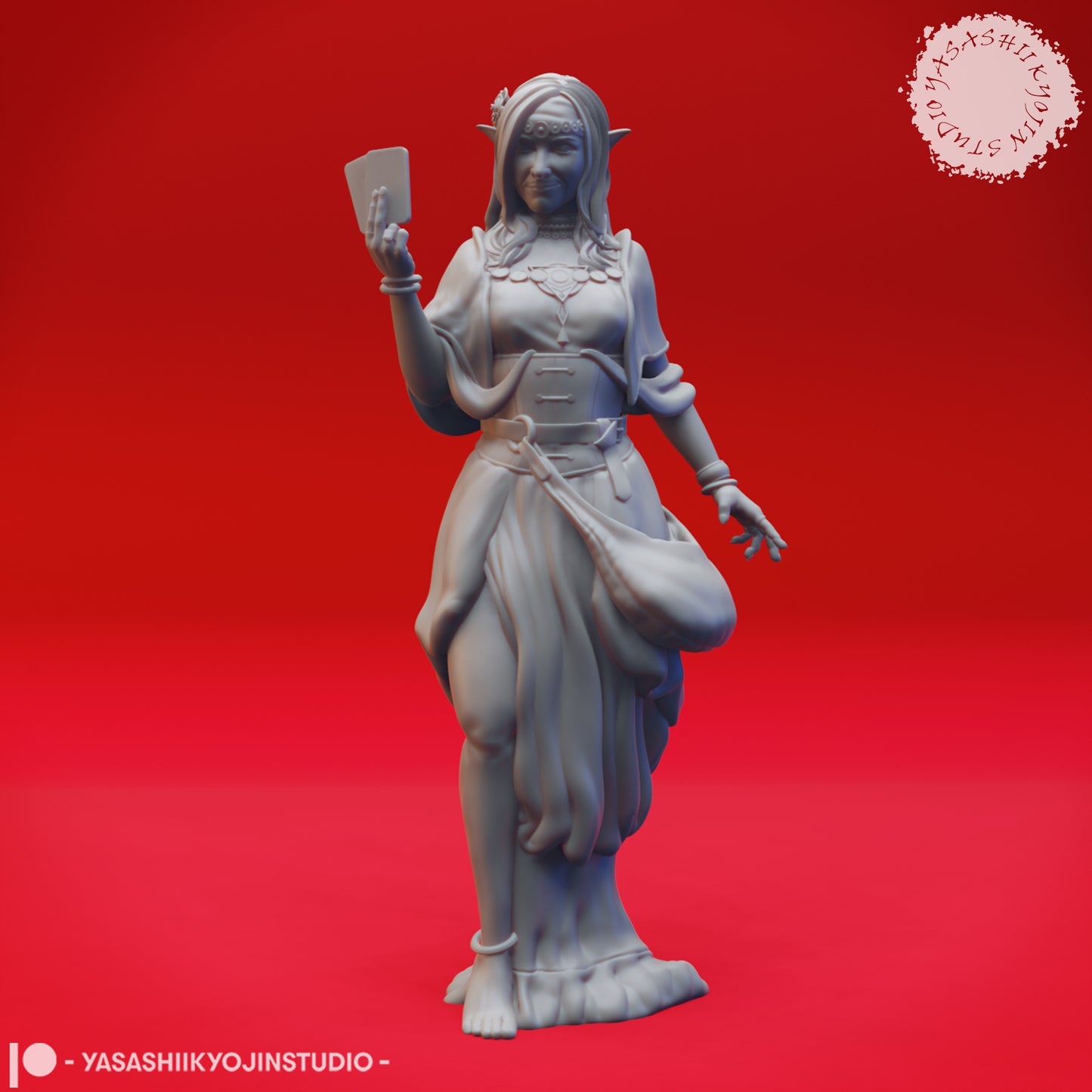 Fortune Teller - NPC - 3D Printed Mini for Tabletop Gaming, Dungeons and Dragons, Pathfinder, Kings of War and other RPG's