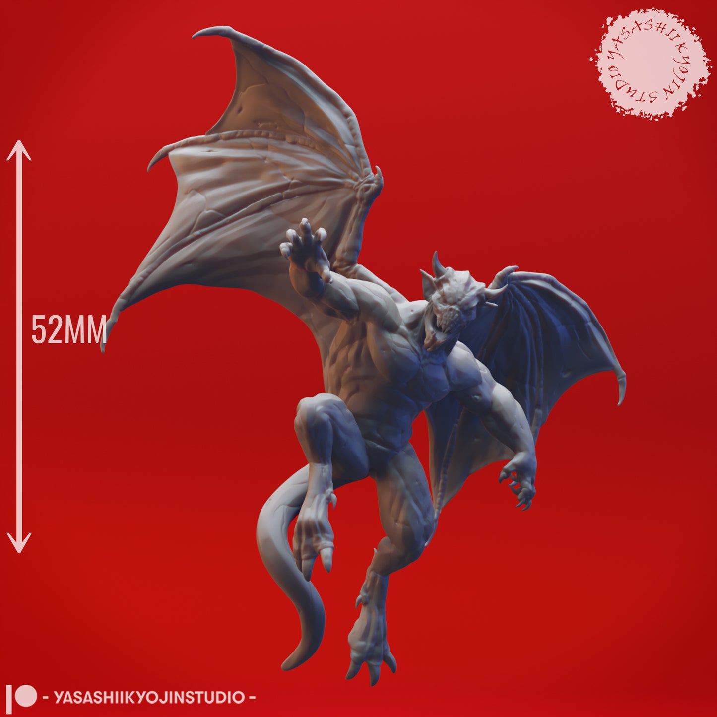 Gargoyle Clan - Bundle - 3D Printed Minis for Tabletop Gaming, Dungeons and Dragons, Pathfinder, Kings of War and other RPG's