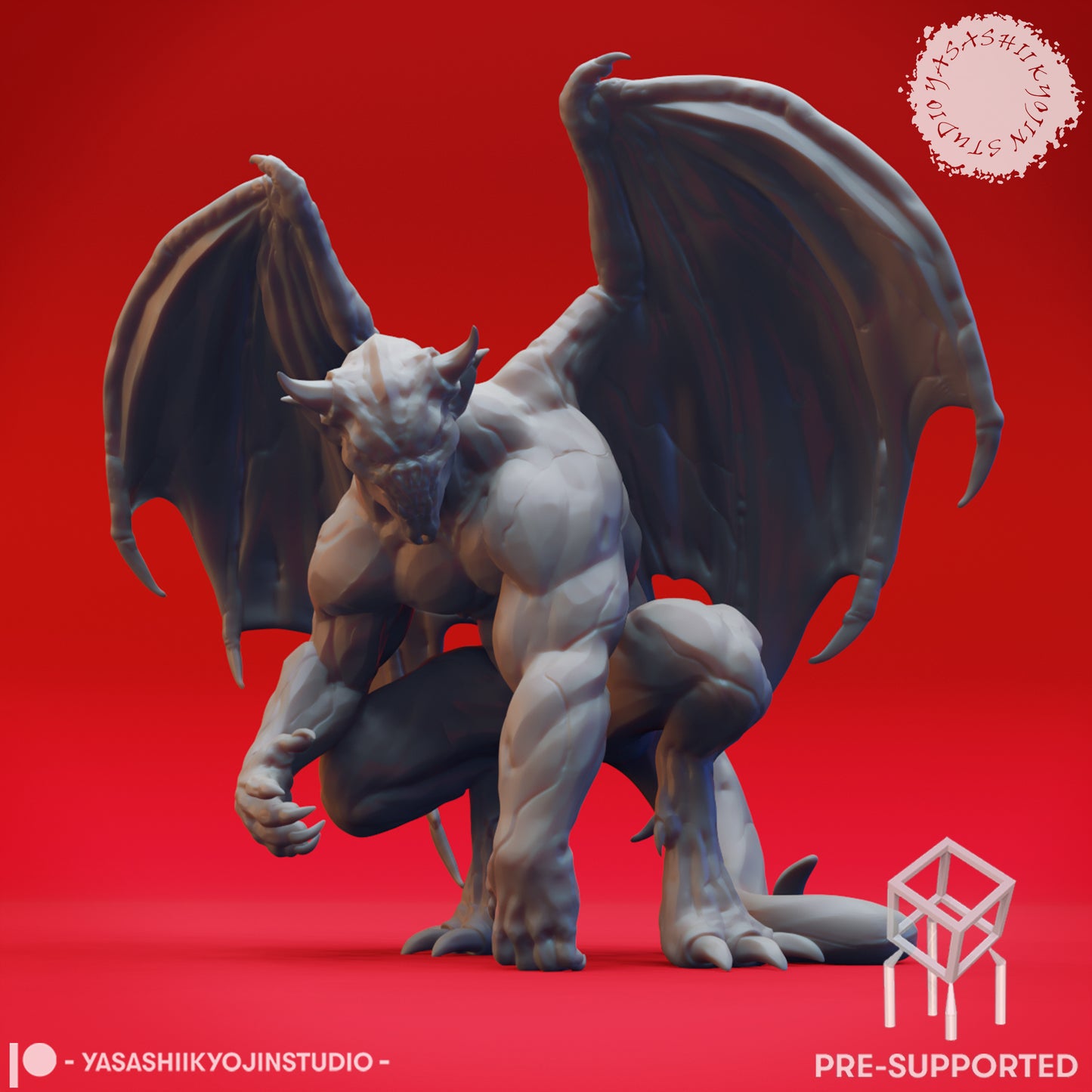 Gargoyle Clan - Tabletop Miniatures (Pre-Supported STL)