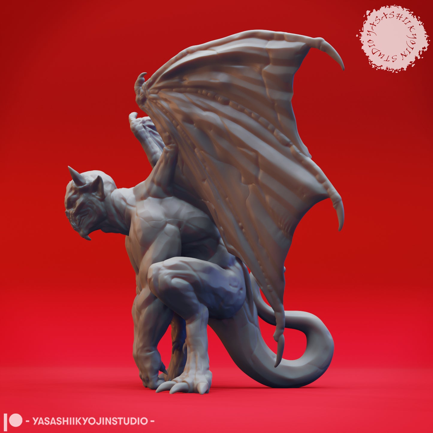 Gargoyle - Perched - Inactive - Tabletop Miniature (Pre-Supported)