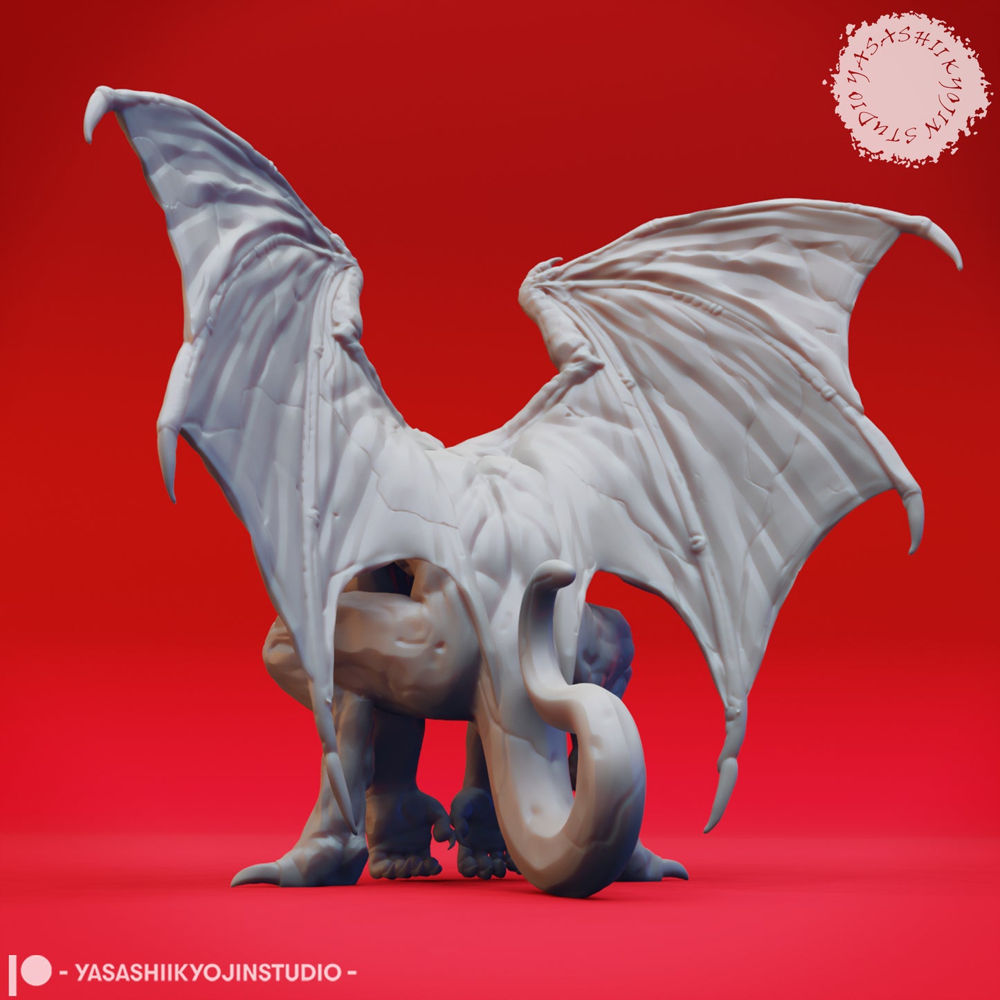 Gargoyle - Perched - Inactive - Tabletop Miniature (Pre-Supported)