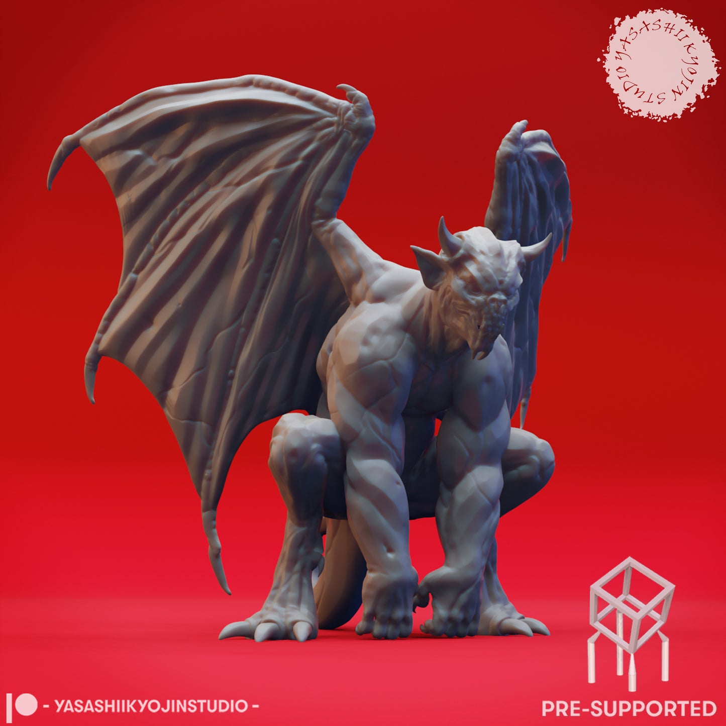 Gargoyle Clan - Tabletop Miniatures (Pre-Supported STL)